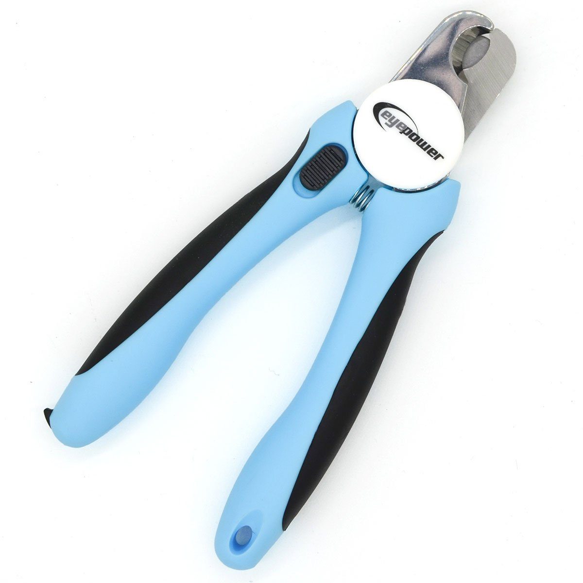 eyepower Krallenschneider für Hunde Katzen Kleintiere mit Edelstahlklingen pfotensicher, Tier Krallenzange mit Abstandhalter Nagelfeile & Sicherheitsverschluss