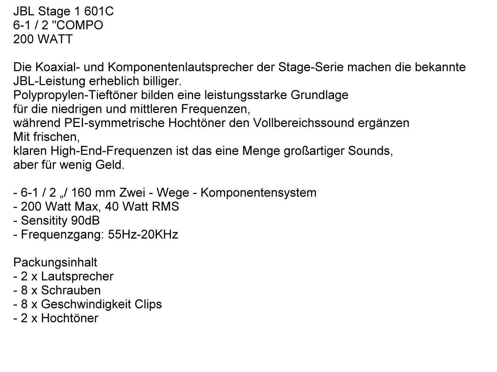 DSX JBL für VW Bus T5 T6 Multivan Transporter Set Tür Vorn 200 W Auto-Lautsprecher