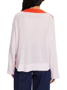 edc by Esprit V-Ausschnitt-Pullover Pullover mit V-Ausschnitt, Wollmix