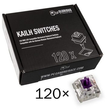 Glorious PC Gaming Race Tastatur-Tastenkappen Kailh Pro Purple Switches (120 Stück), Tastenschalter, Auslösedruck ca. 50 g