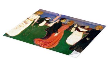 Posterlounge Wandfolie Edvard Munch, Tanz des Lebens, Malerei