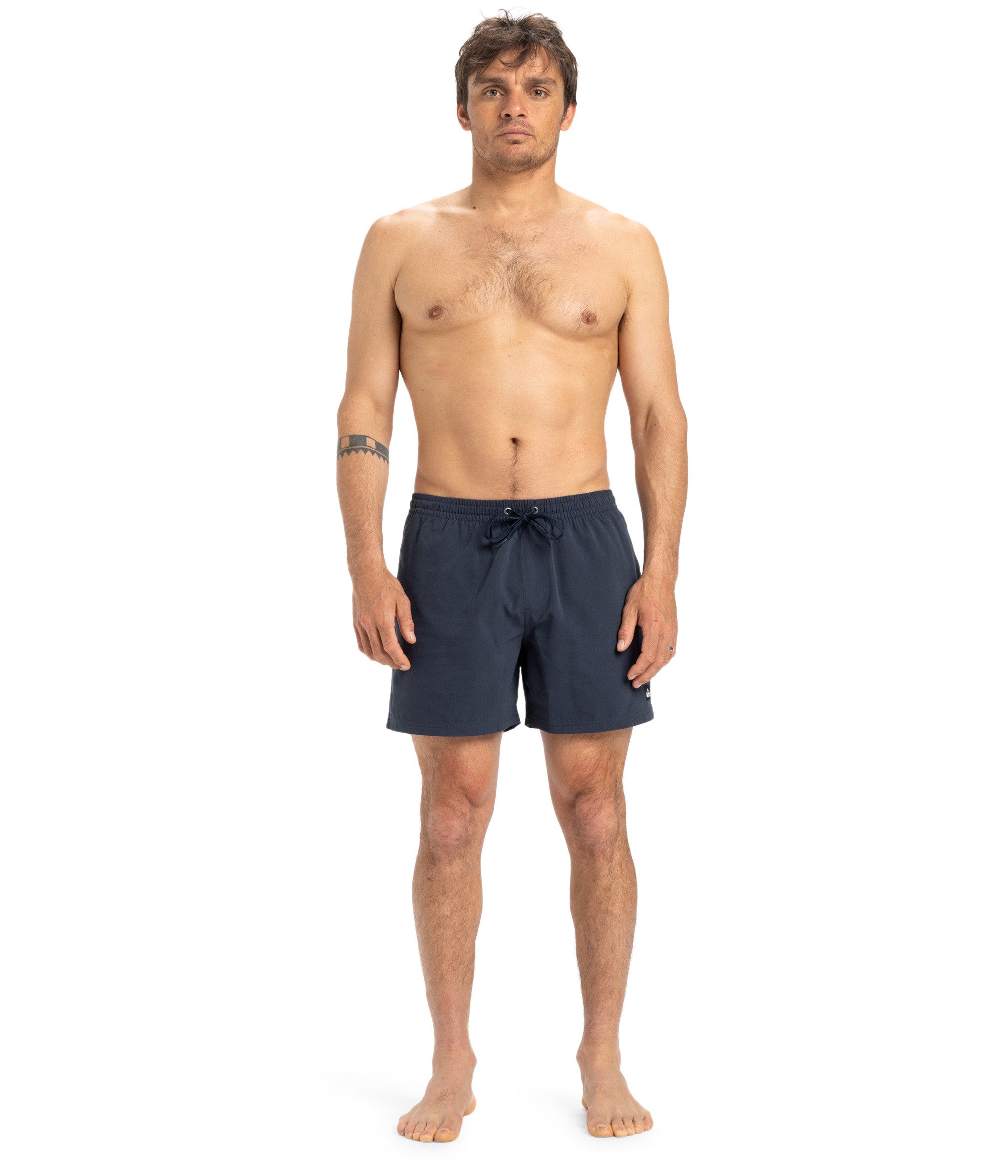 Quiksilver Badeshorts EVERYDAY VOLLEY 15 unifarbene Optik, mit kontrastfarbenen Details, Straight-Leg-Passform