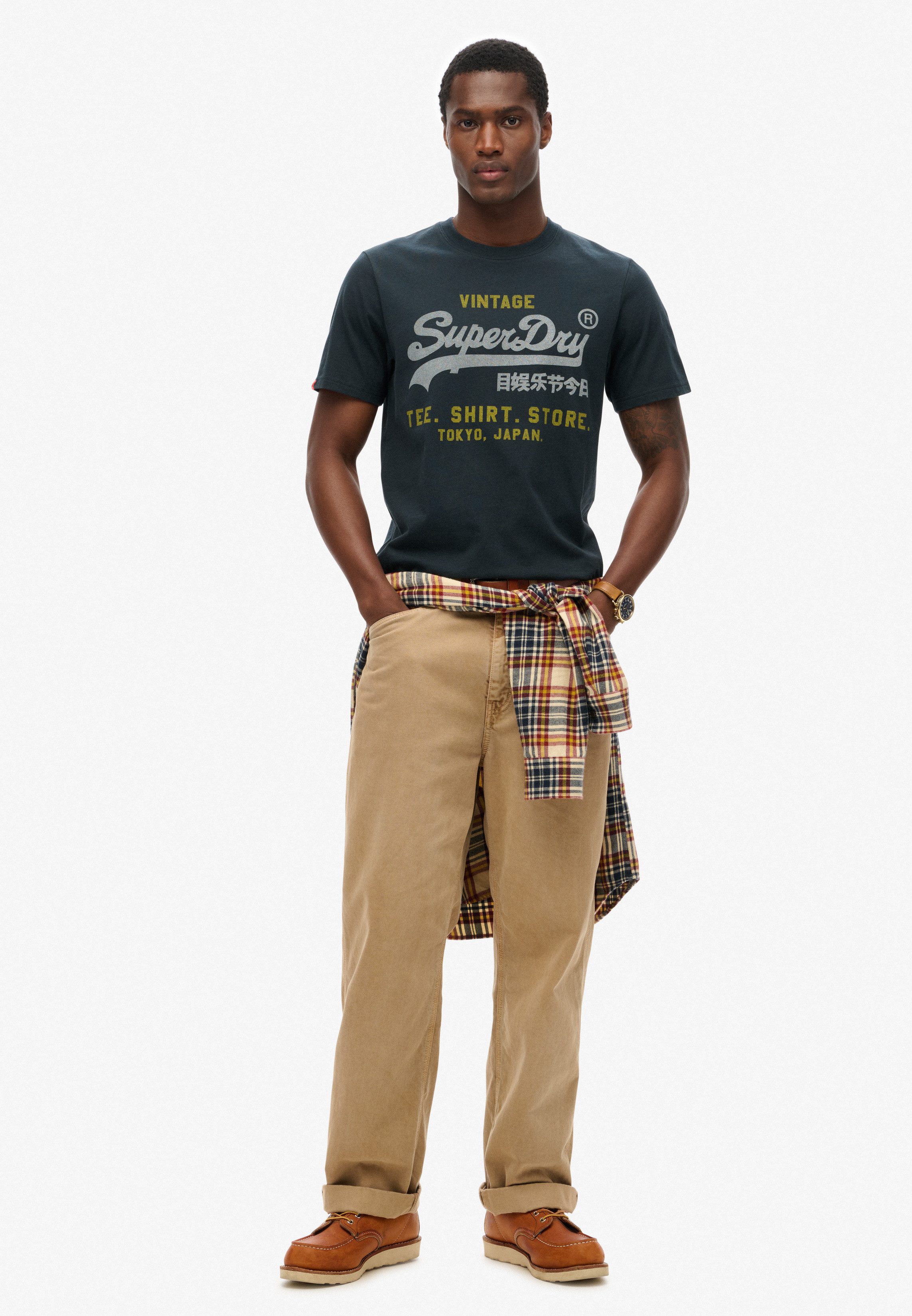 Superdry Rundhalsshirt VL HERITAGE RELAXED TEE