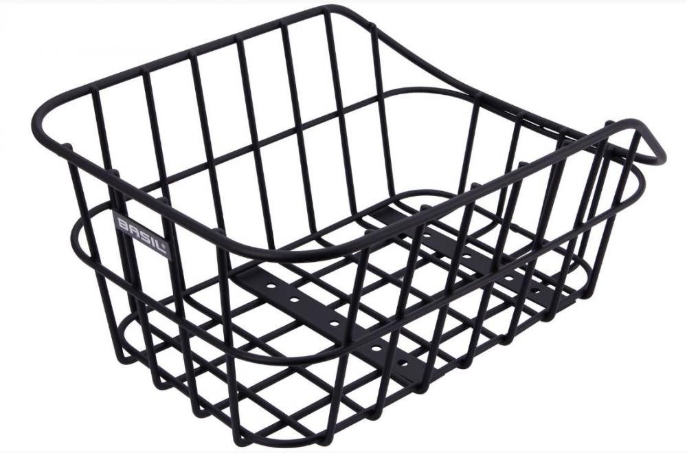 Basil Fahrradkorb Basil Cento Aluminium Hinterradkorb schwarz 45 × 33 × 21 cm - Gepäcktr