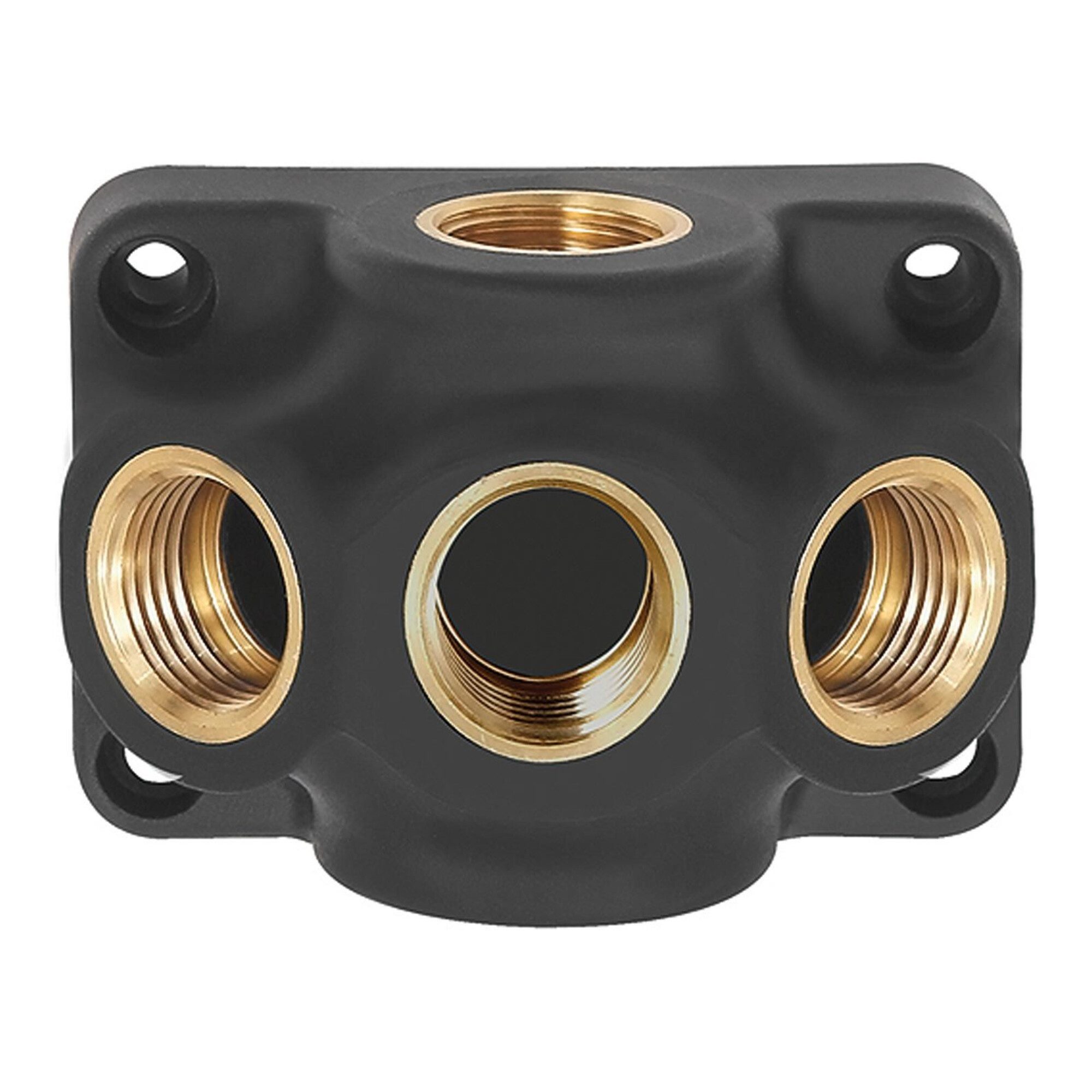 RIEGLER Verteiler Riegler Durchgangsverteiler, Ein-/Ausgang G 1/2, Anschluss 3 x G 1/2