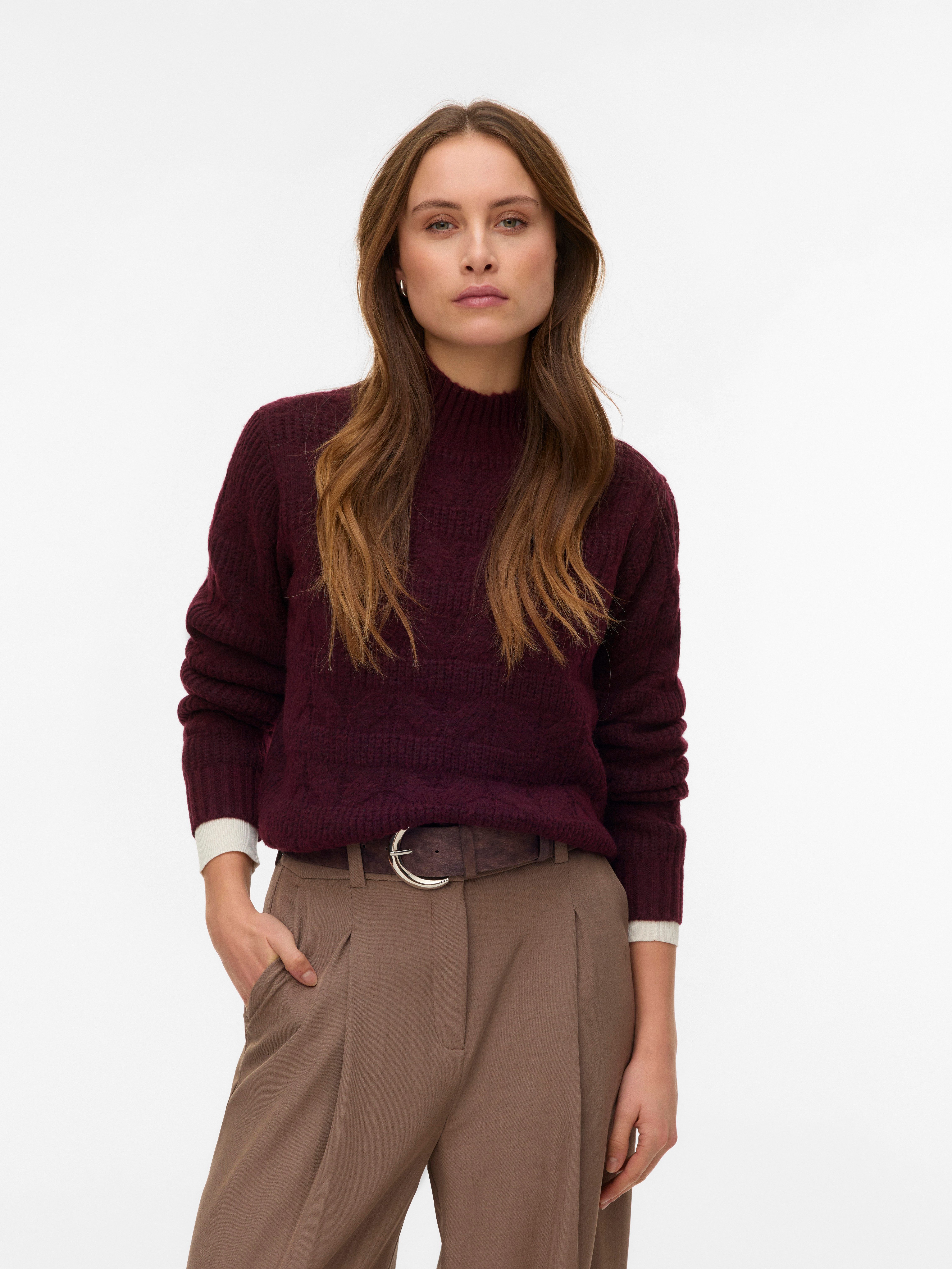 Vero Moda Strickpullover VMVIRGO LS HIGHNECK PULLOVER BF günstig online kaufen