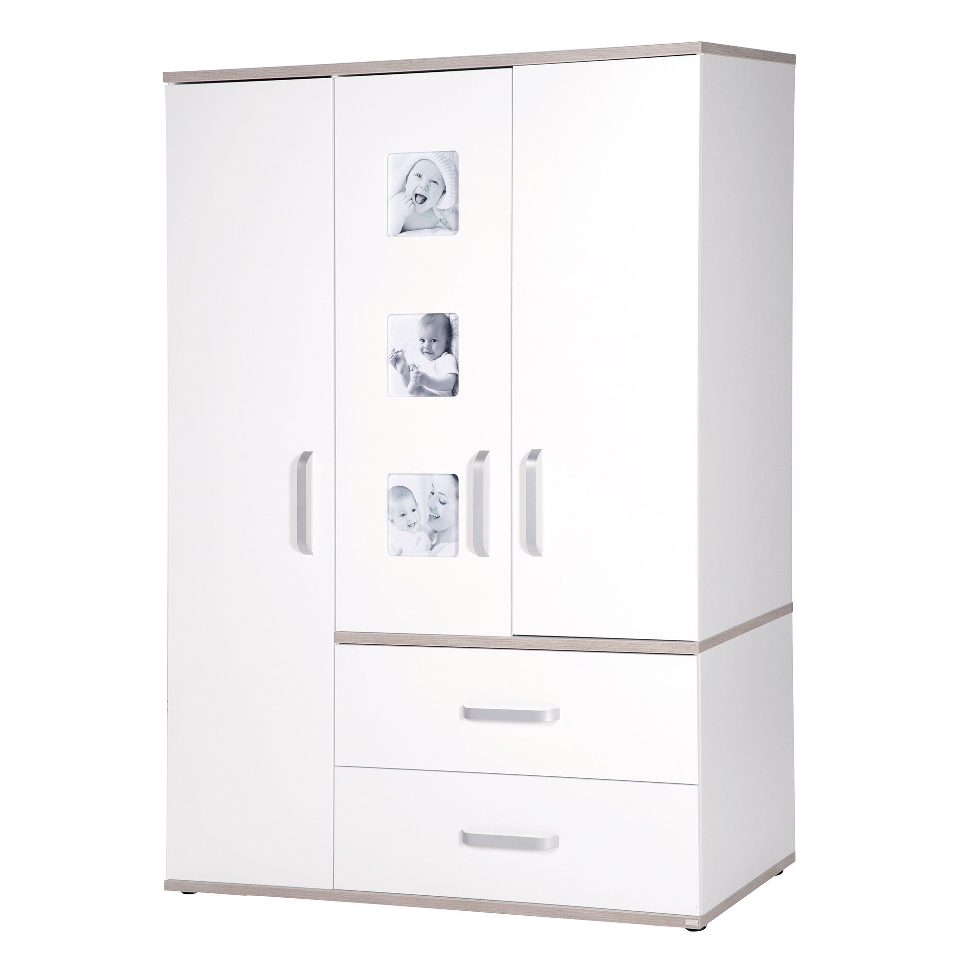 roba® Kinderkleiderschrank Moritz Kinder Kleiderschrank, mit Bilderrahmen