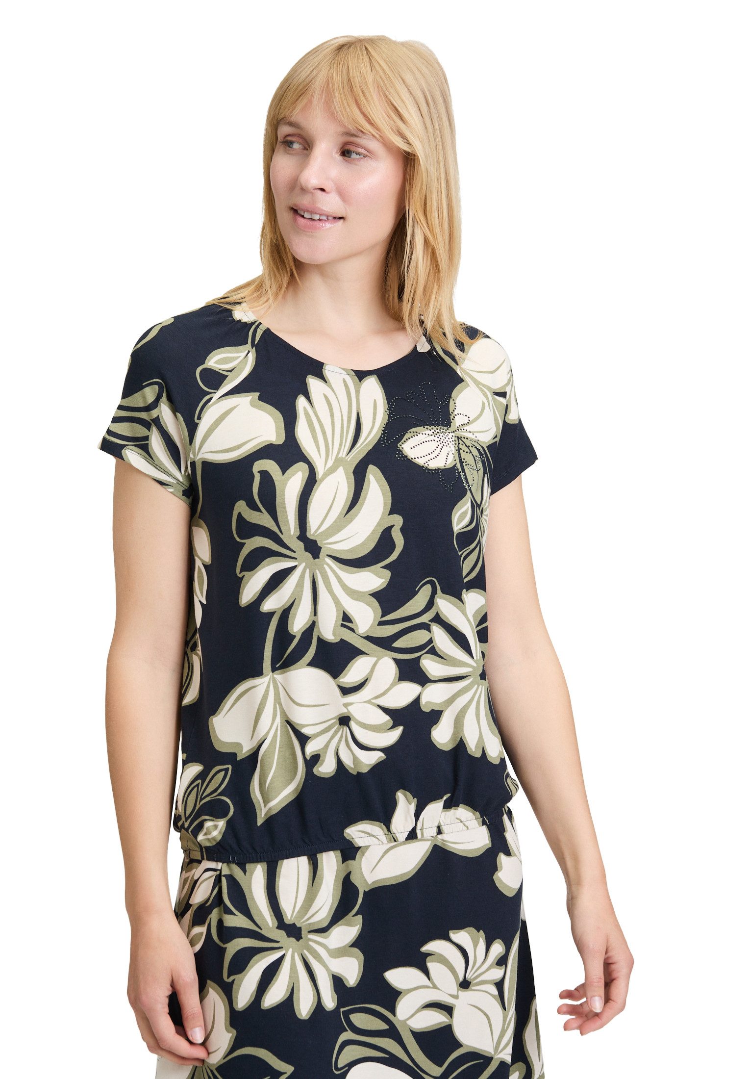Betty Barclay Kurzarmshirt Damen Printshirt mit Gummizug (1-tlg) günstig online kaufen