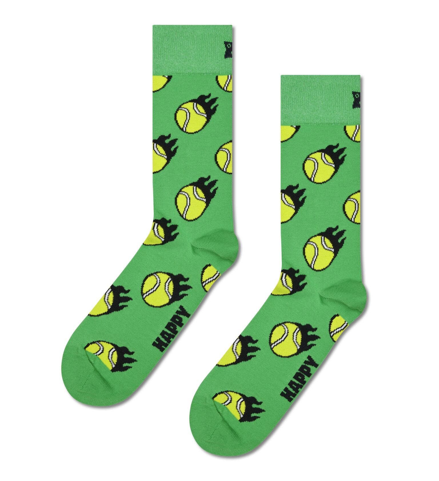 Happy Socks Socken Tagessocke Crew Tennis Geschenkbox grün - 2 Paar günstig online kaufen