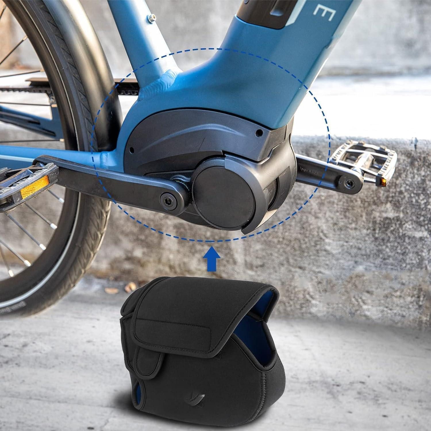 LuxusKollektion Motor-Schutzhülle 2 Stück Neopren Ebike Mittelmotorabdeckung Schutz Regenschutz – Bild 3 von 5