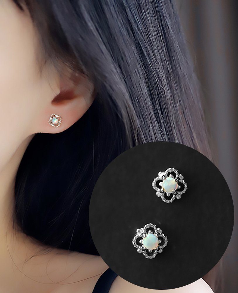 Color Design Paar Ohrstecker Edelstein Ohrringe SMK-22 (Ohrstecker mit Edel günstig online kaufen