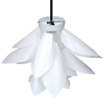 kwmobile Deckenleuchte, DIY Puzzle Lampe Lampenschirm - Lotus Schirm Set mit Deckenbefestigung E27 Fassung Schraubring - Puzzlelampe Deckenleuchte