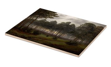 Posterlounge Holzbild Caspar David Friedrich, Der Abend, Malerei