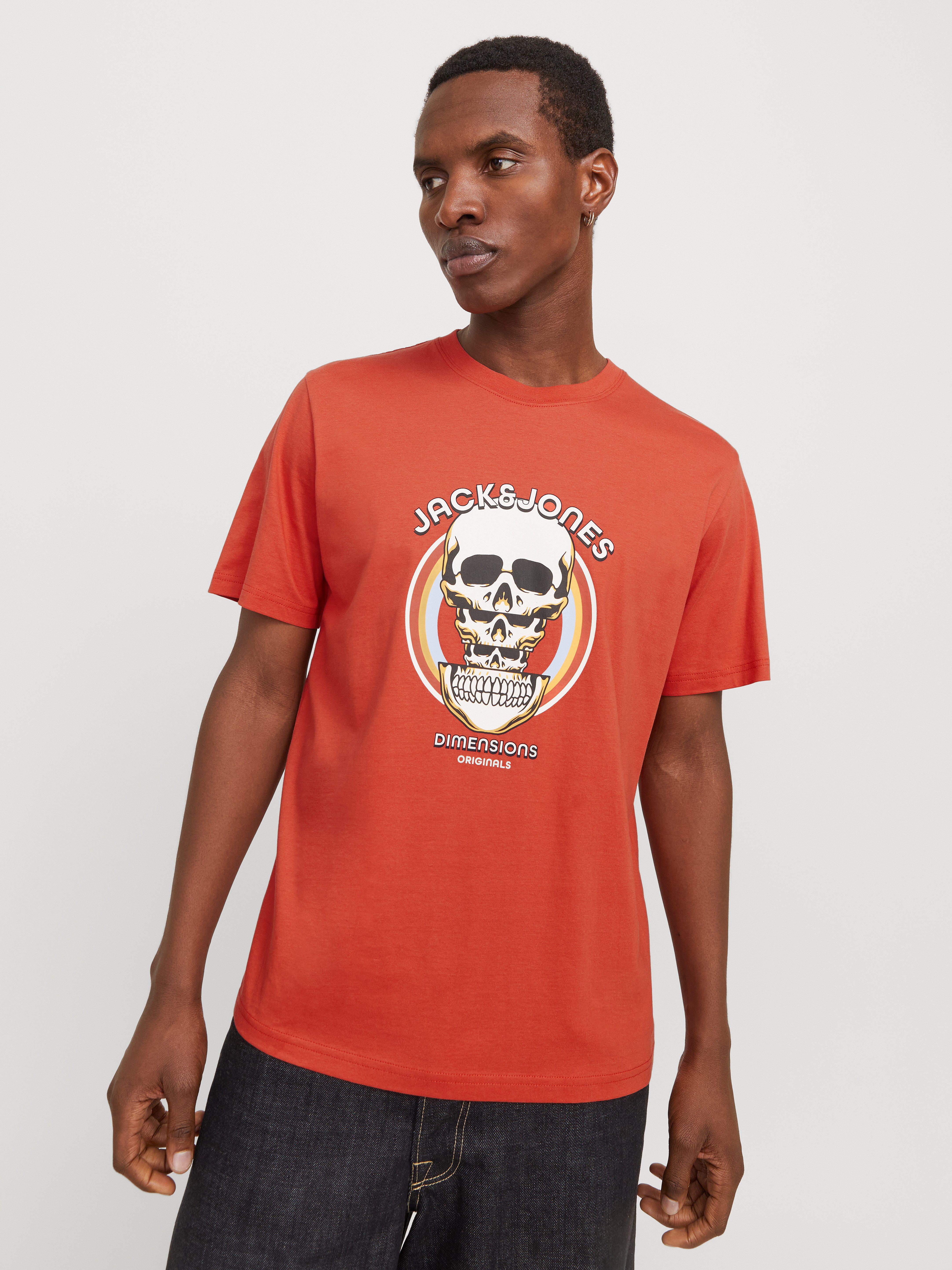 Jack & Jones T-Shirt JORANATOMY SKULL günstig online kaufen