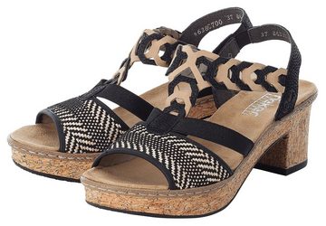 Rieker Sandalette, Sommerschuh, Sandale, Plateauabsatz, in elegantem Look