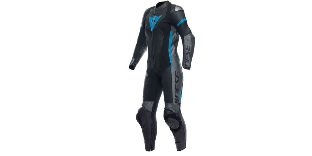 Dainese Motorradkombi Grobnik 1-Teiler Damen Motorrad Lederkombi Atmungsaktiv protektoren