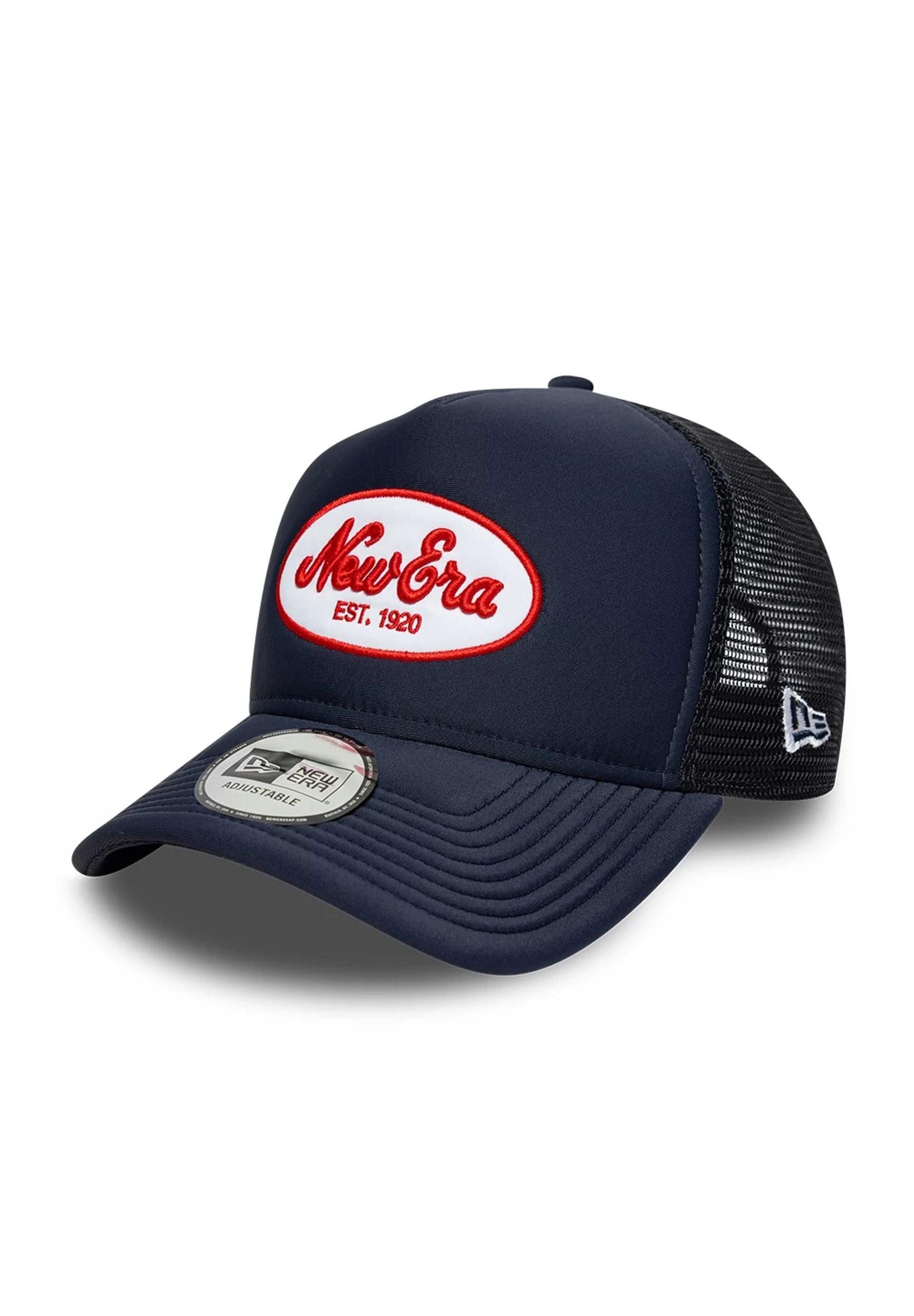 Baseball Cap New Era Oval Patch 9Forty A-Frame Trucker Cap New Era Navy