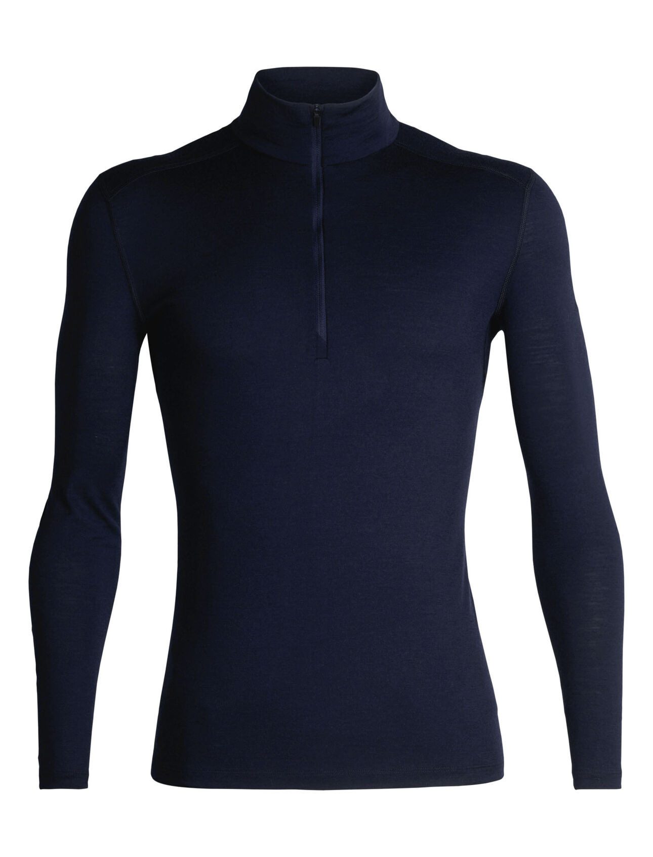 Langarmshirt Unterwäsche Half-Zip 200 Oasis LS - Merinowolle, enganliegend