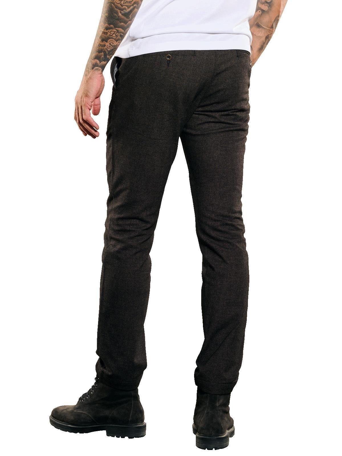 emilio adani Stoffhose emilio adani Herren Hose mit Tunnelzug, Schwarzbraun günstig online kaufen