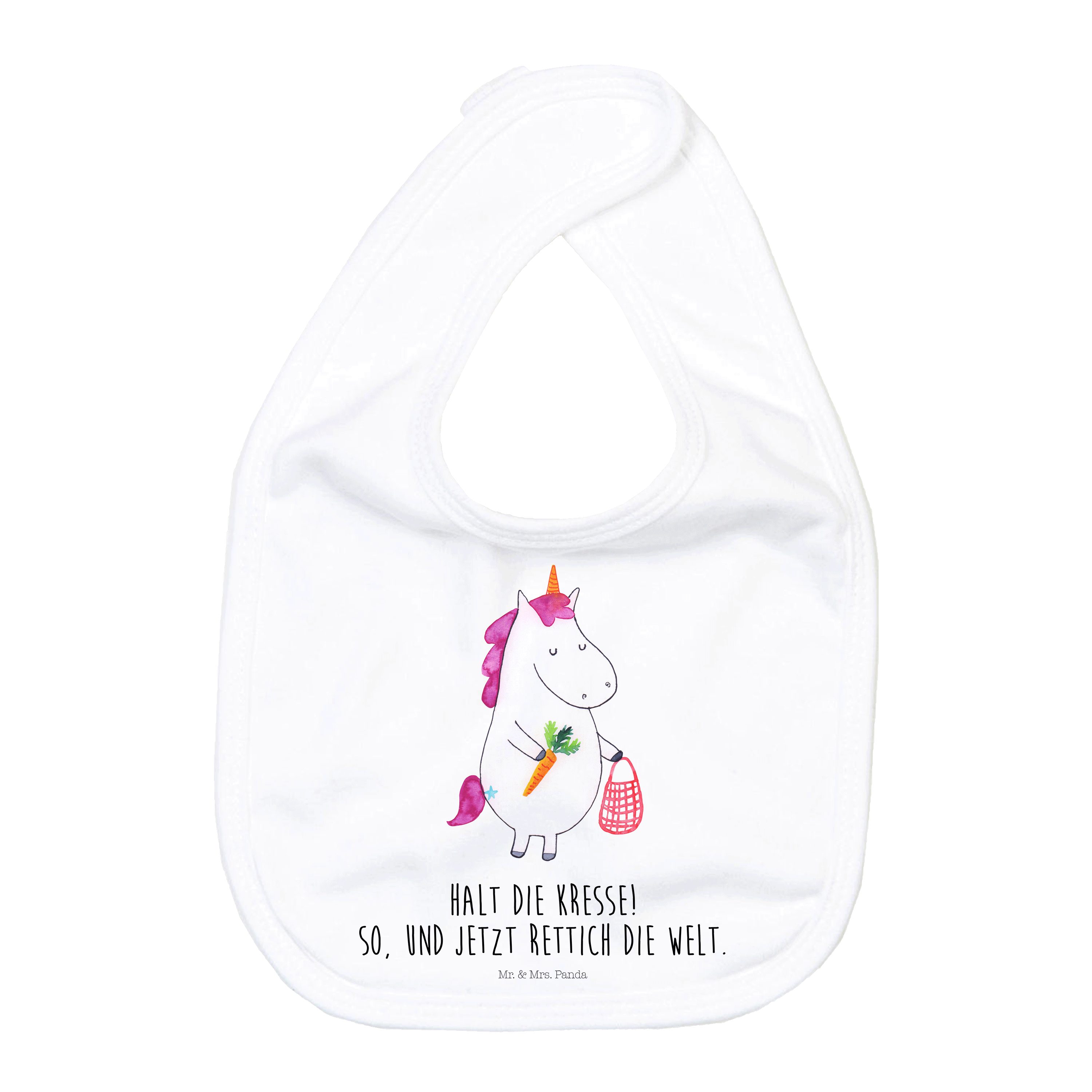 Tragetuch Einhorn Gemüse - Weiß - Geschenk, Einhorn Deko, Einhörner, Geschenkid