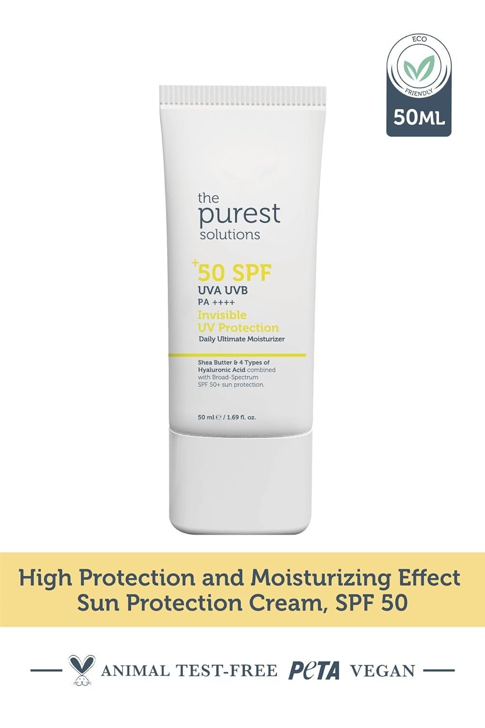 The Purest Solutions After Sun Intensive Tagesfeuchtigkeitscreme SPF 50+ Hyaluronsäure&Sheabutter
