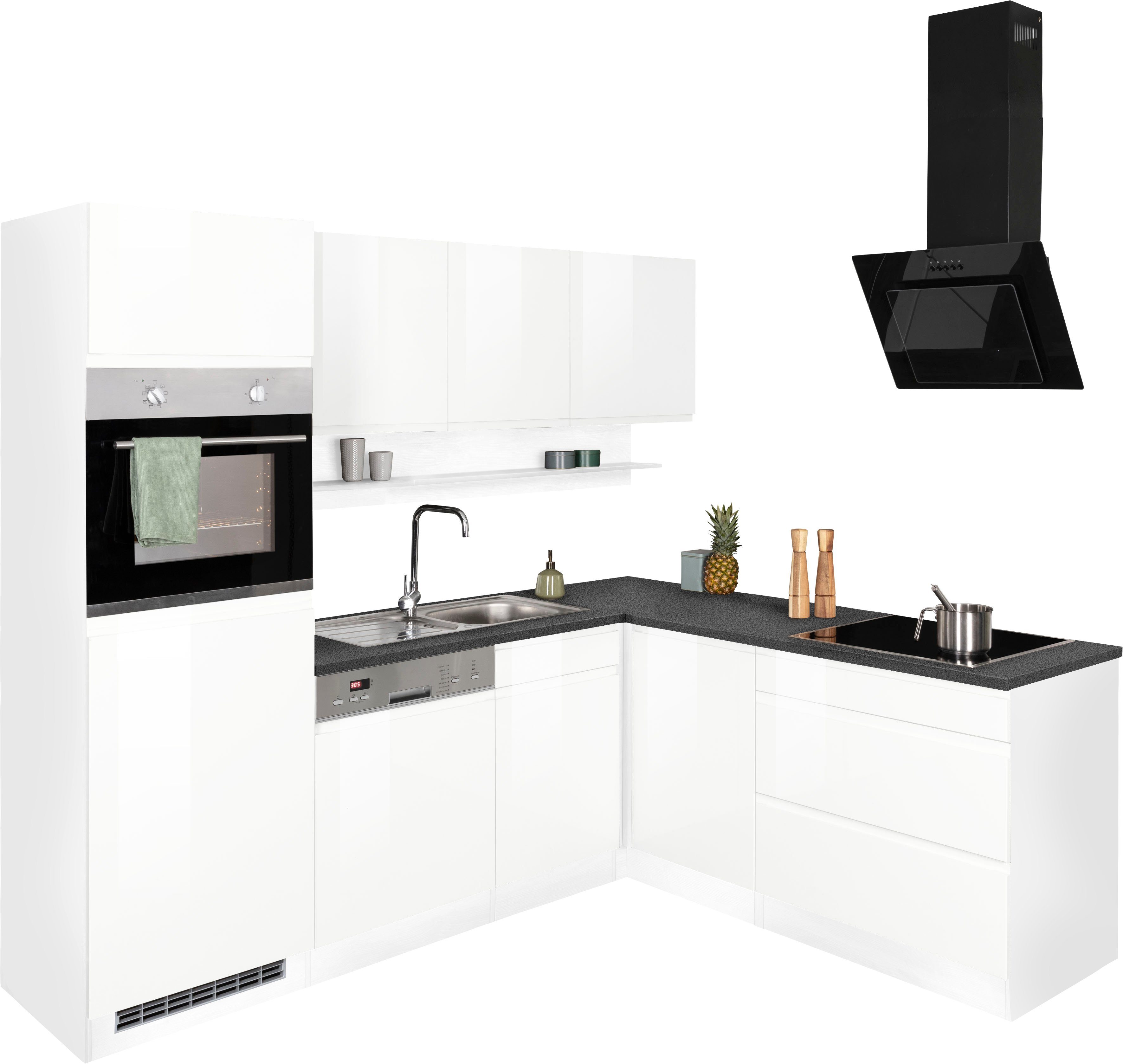 KOCHSTATION Winkelküche KS-Virginia, Stellbreite 230/190 cm, ohne E-Geräte