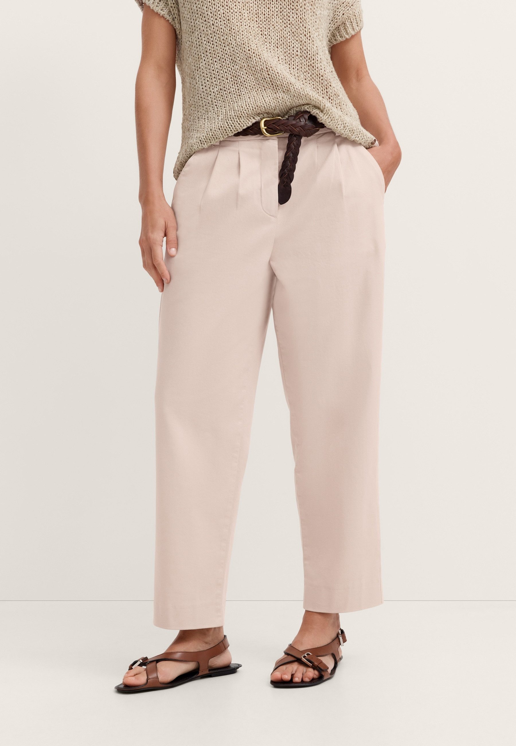 bugatti Stoffhose Modern Fit mit Bundfalten