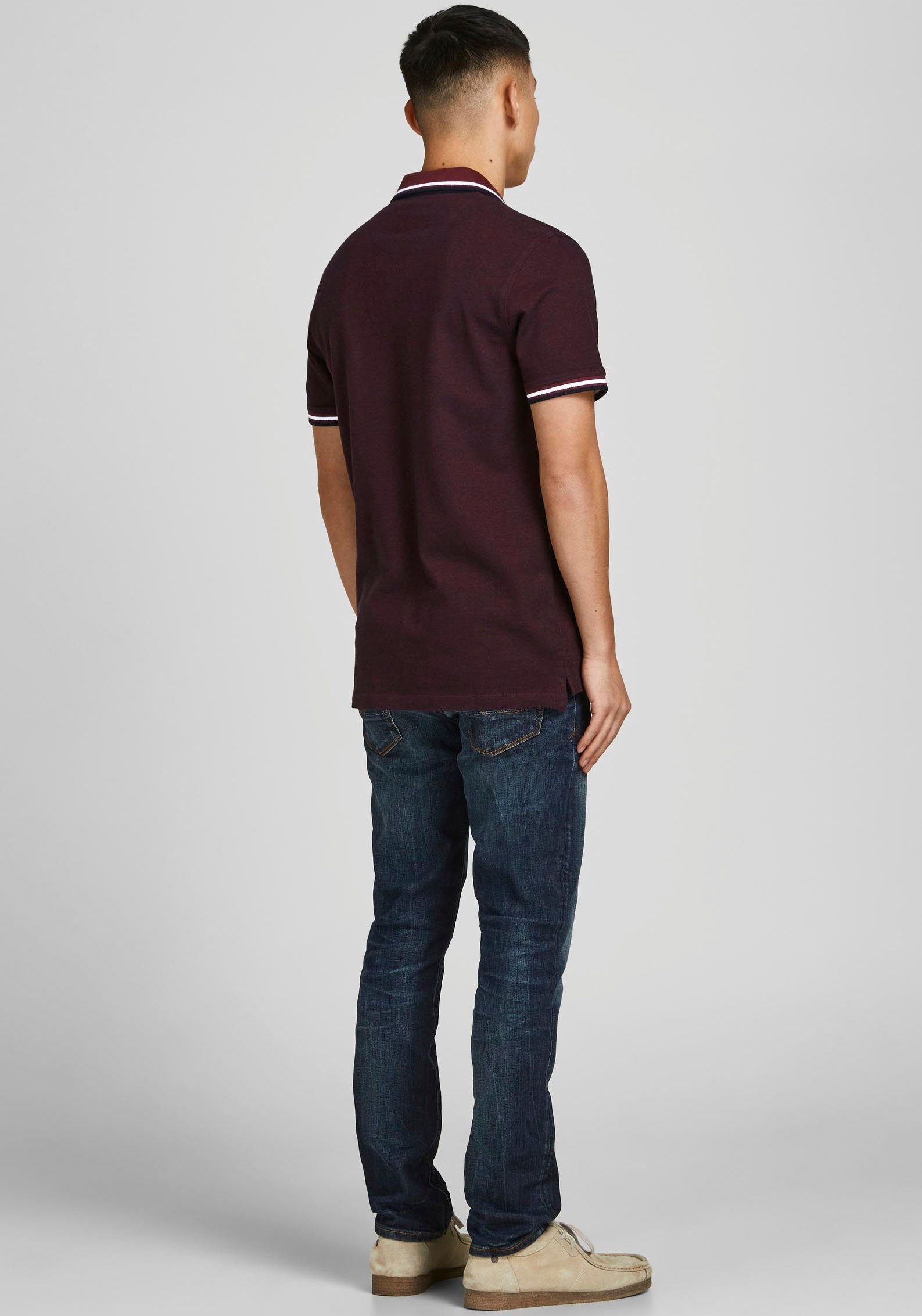 Jack & Jones Poloshirt JJEPAULOS Poloshirt mit klassischem Kragen und figur günstig online kaufen