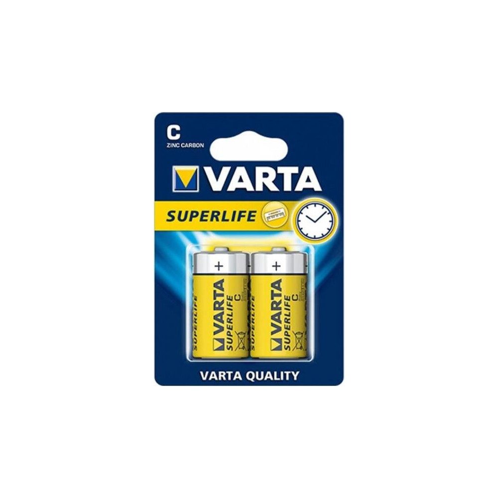 VARTA Varta Superlife C-Batterien 2 Stück für Geräte. Elektro-Kabel, CO2-neutraler Versand verfügbar