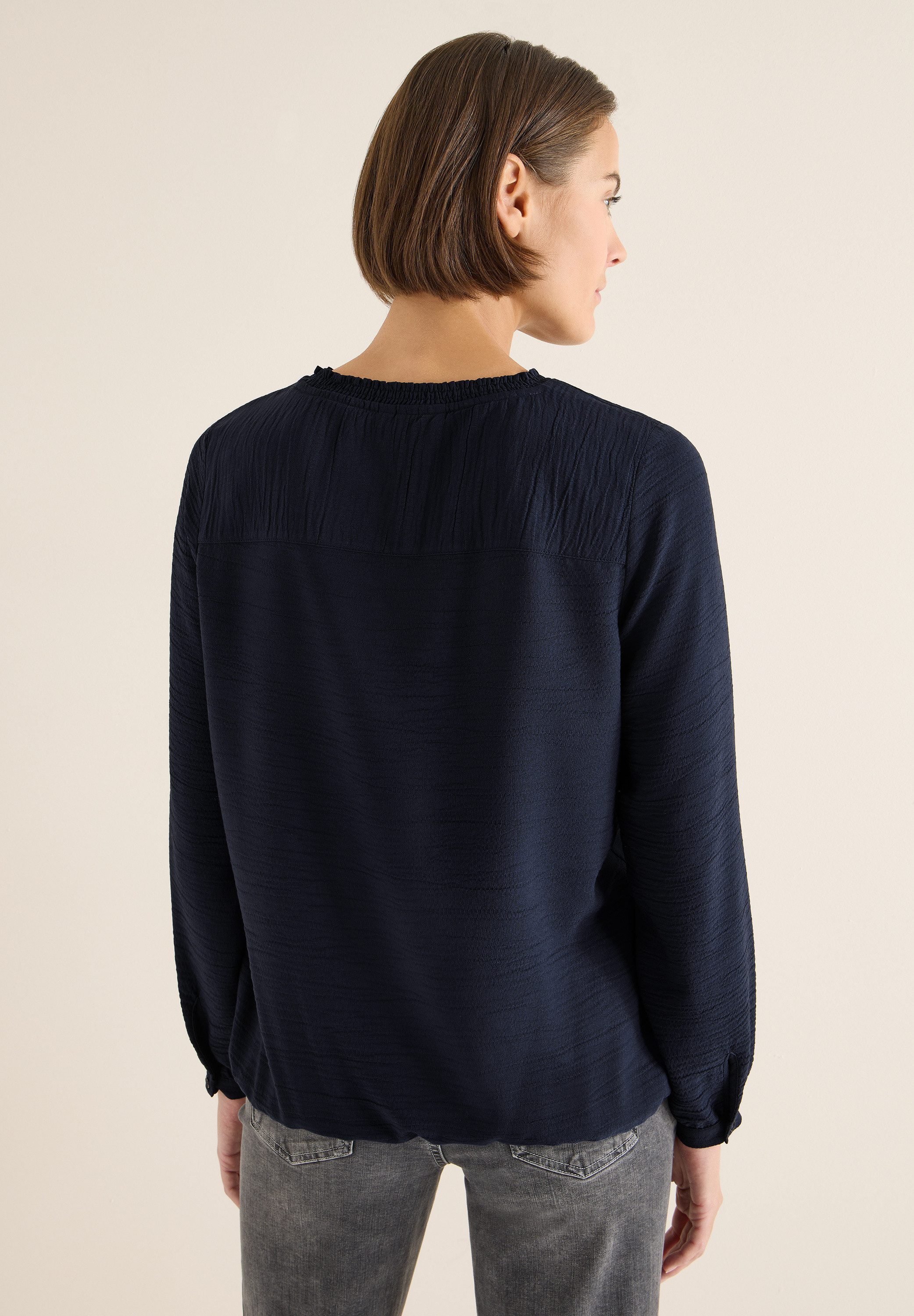 CECIL Langarmbluse mit Rundhalsausschnitt günstig online kaufen