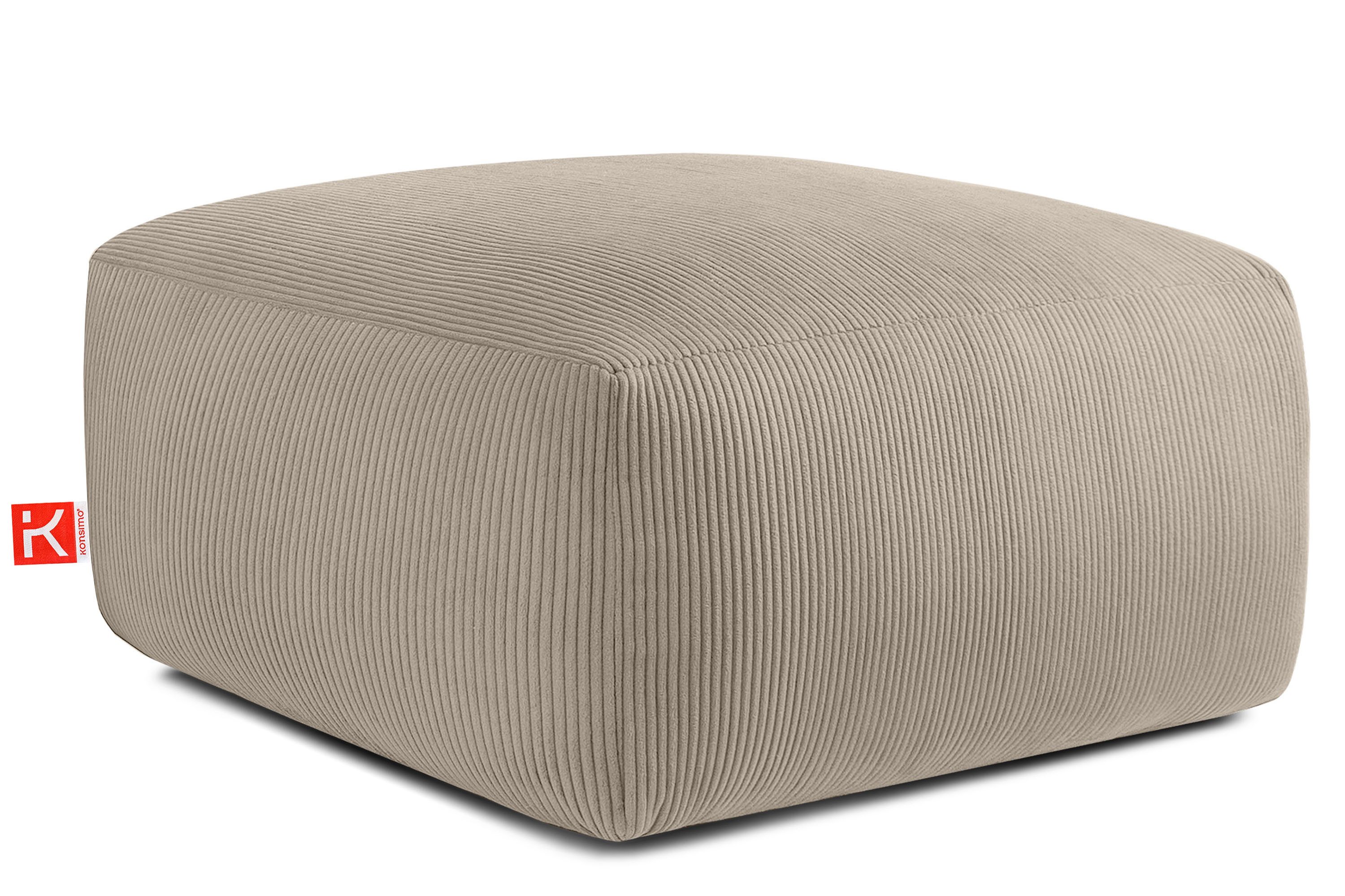 KONSIMO® Sitzhocker BUFFO Pouf, Polsterhocker, hergestellt günstig online kaufen