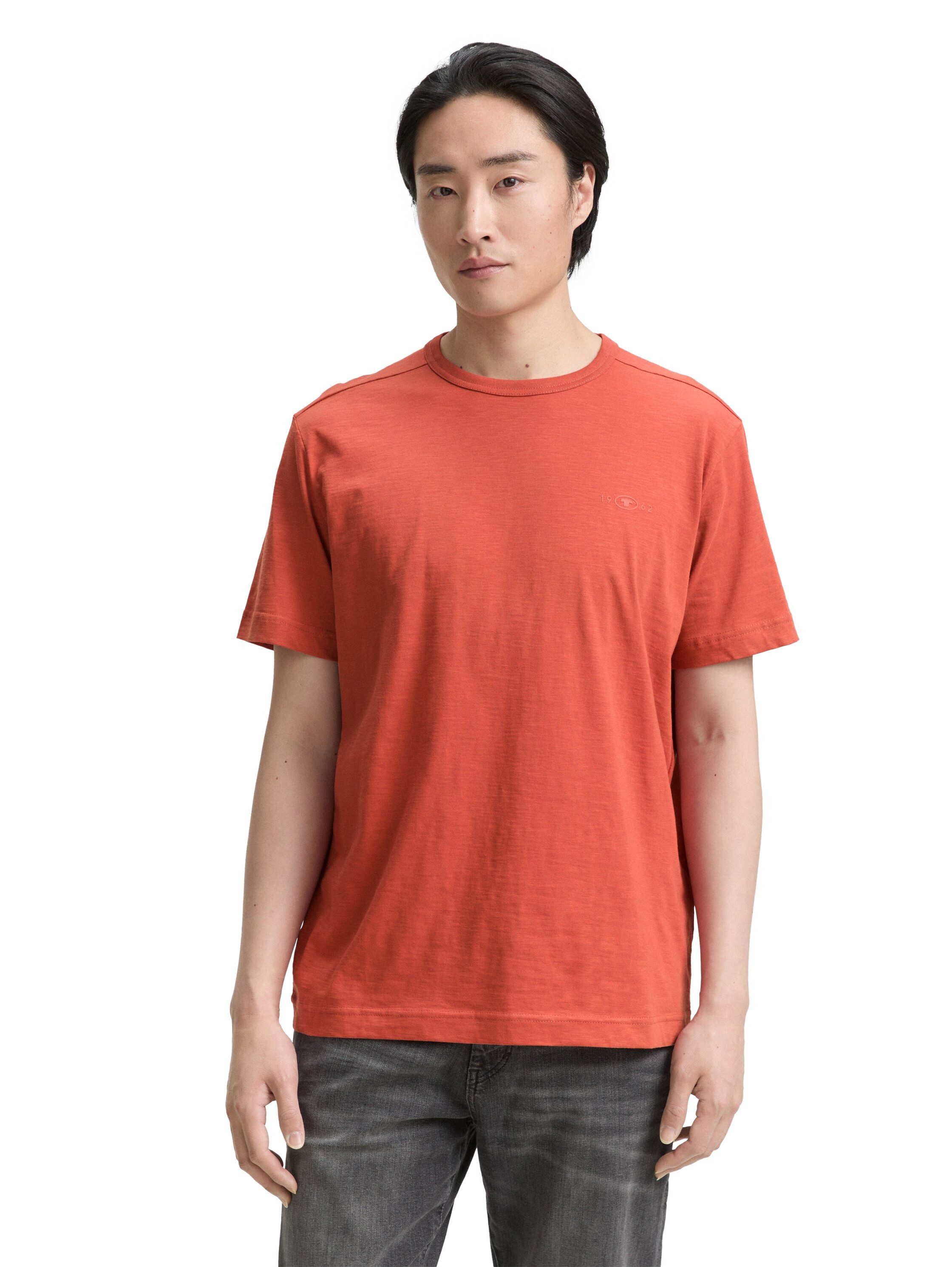 TOM TAILOR T-Shirt mit Logo Stickerei günstig online kaufen