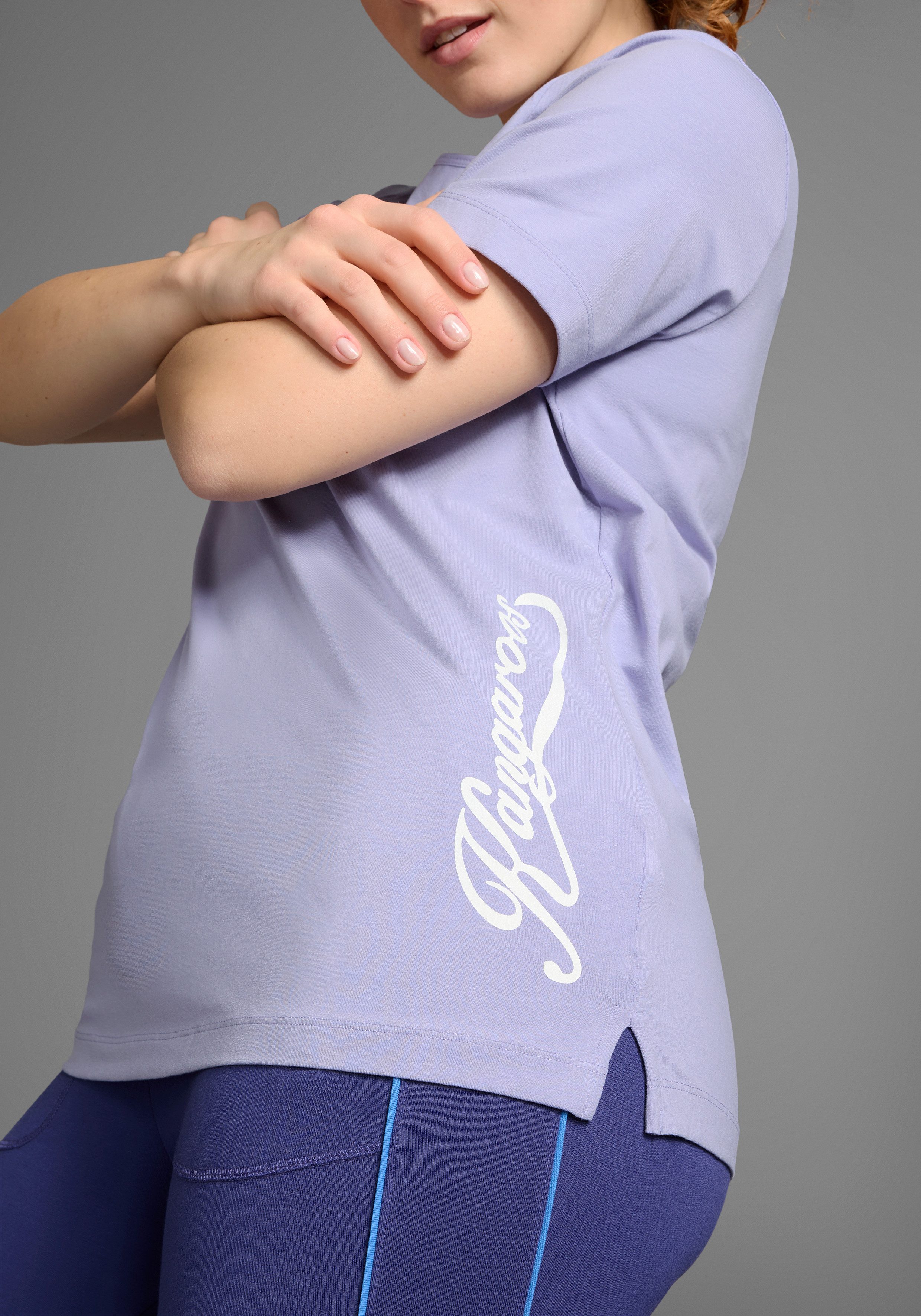 KangaROOS T-Shirt Kurzarm, casual, unifarben, große Größen