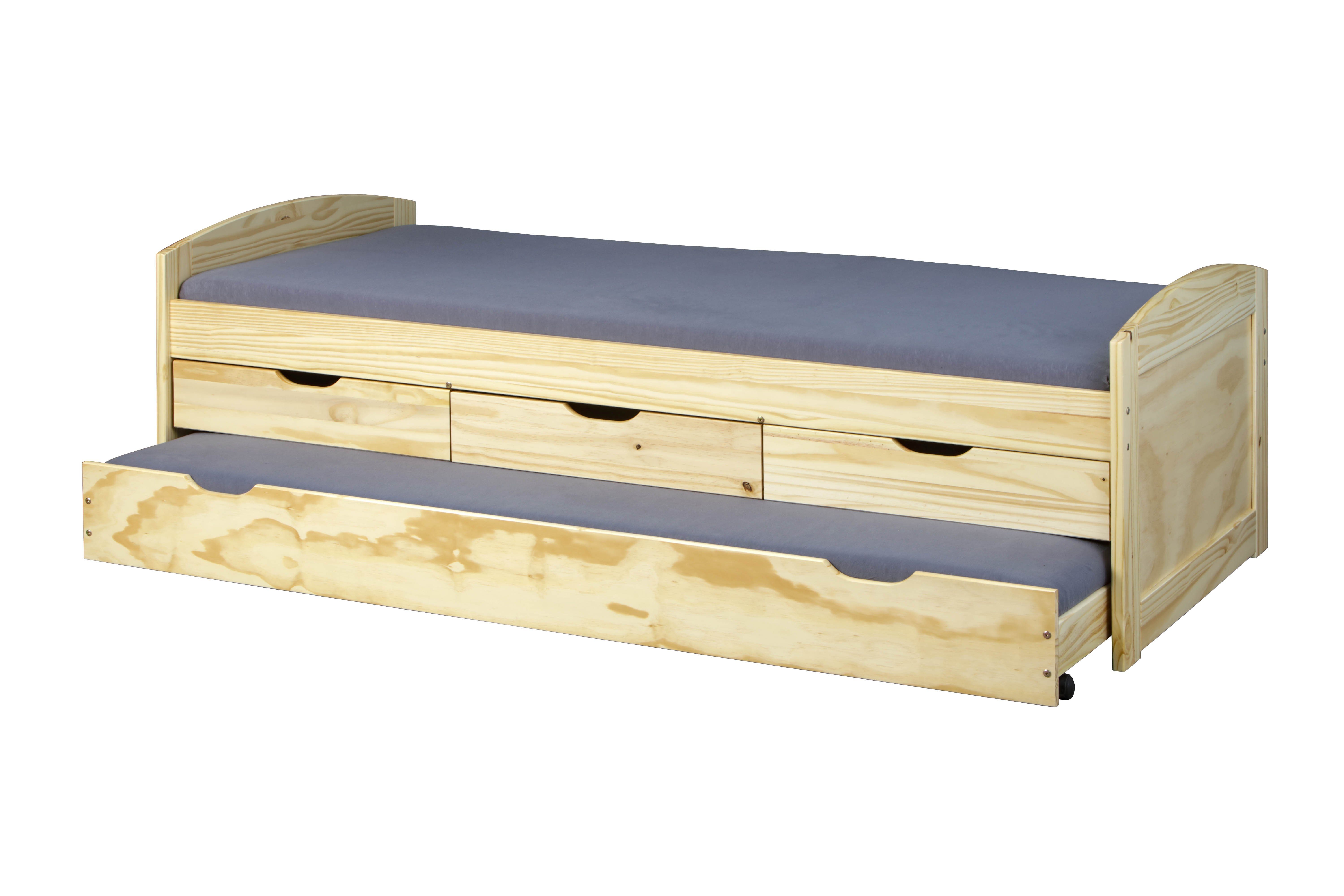 Inter Link Funktionsbett Marinella, ausziehbare Liegefläche, inkl. Lattenro günstig online kaufen