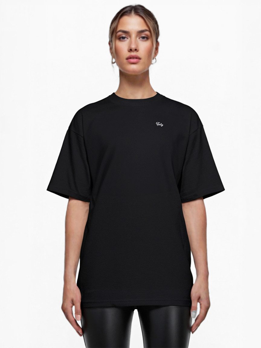 trueprodigy Oversize-Shirt Nika F Logostickerei Rundhals günstig online kaufen