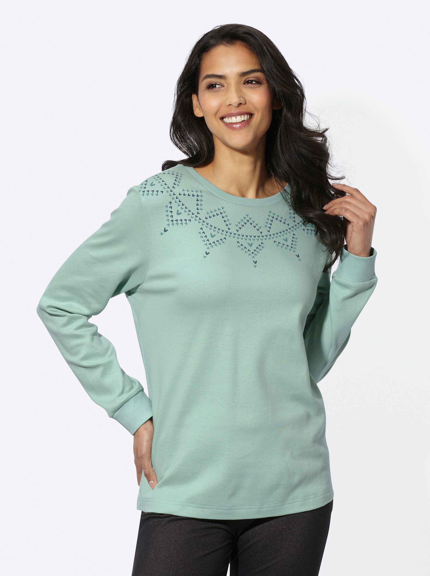 Sieh an! Sweater Freizeit-Sweatshirt Langarm