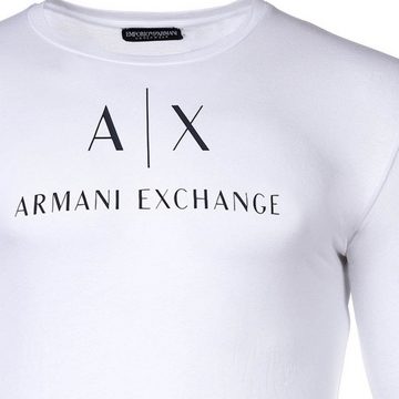 ARMANI EXCHANGE T-Shirt Herren Langarmshirt - Longsleeve, Rundhals, Logo