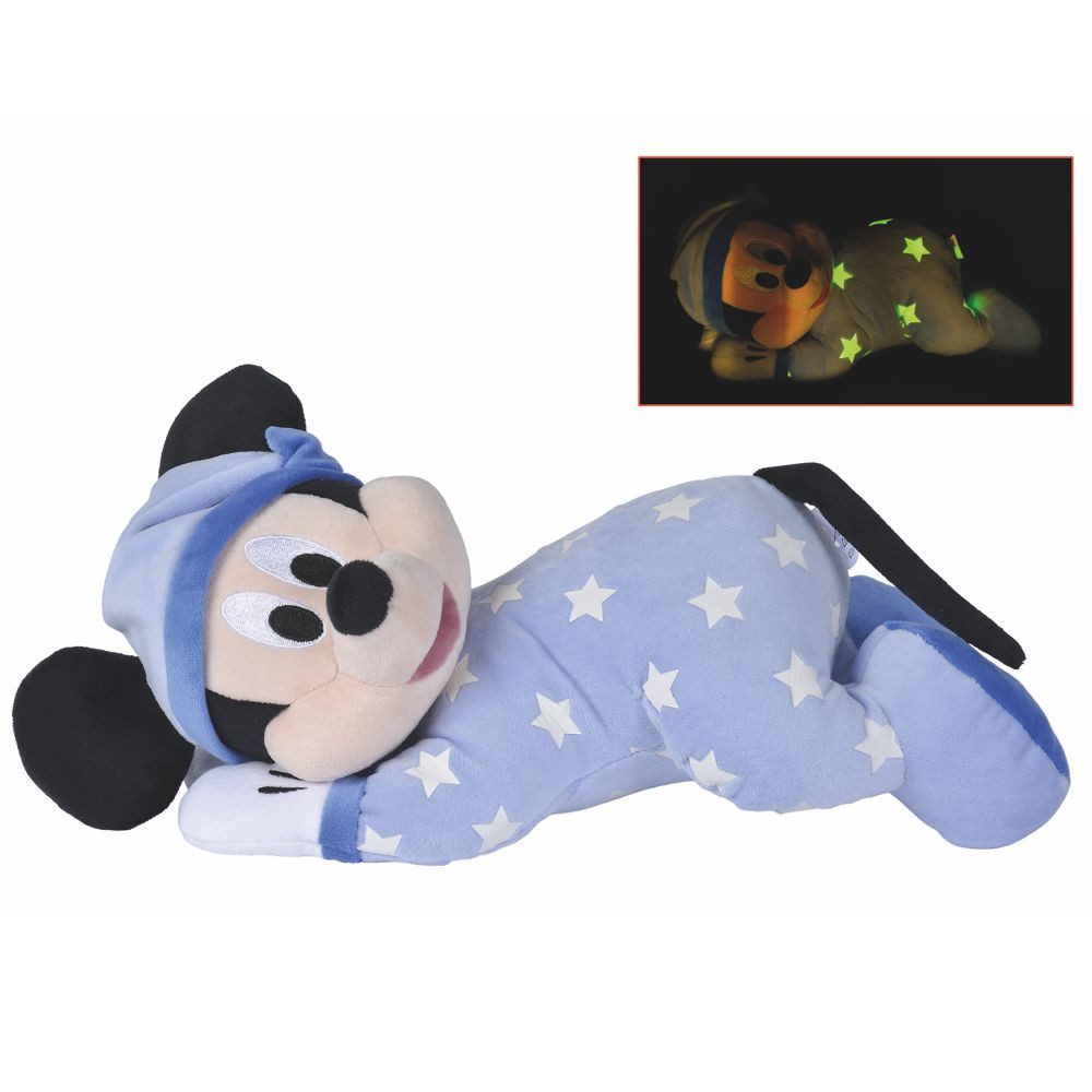 Disney Mickey Mouse Plüschfigur Micky Maus Plüsch-Figur 30 cm Mickey Mouse Glow in the Dark