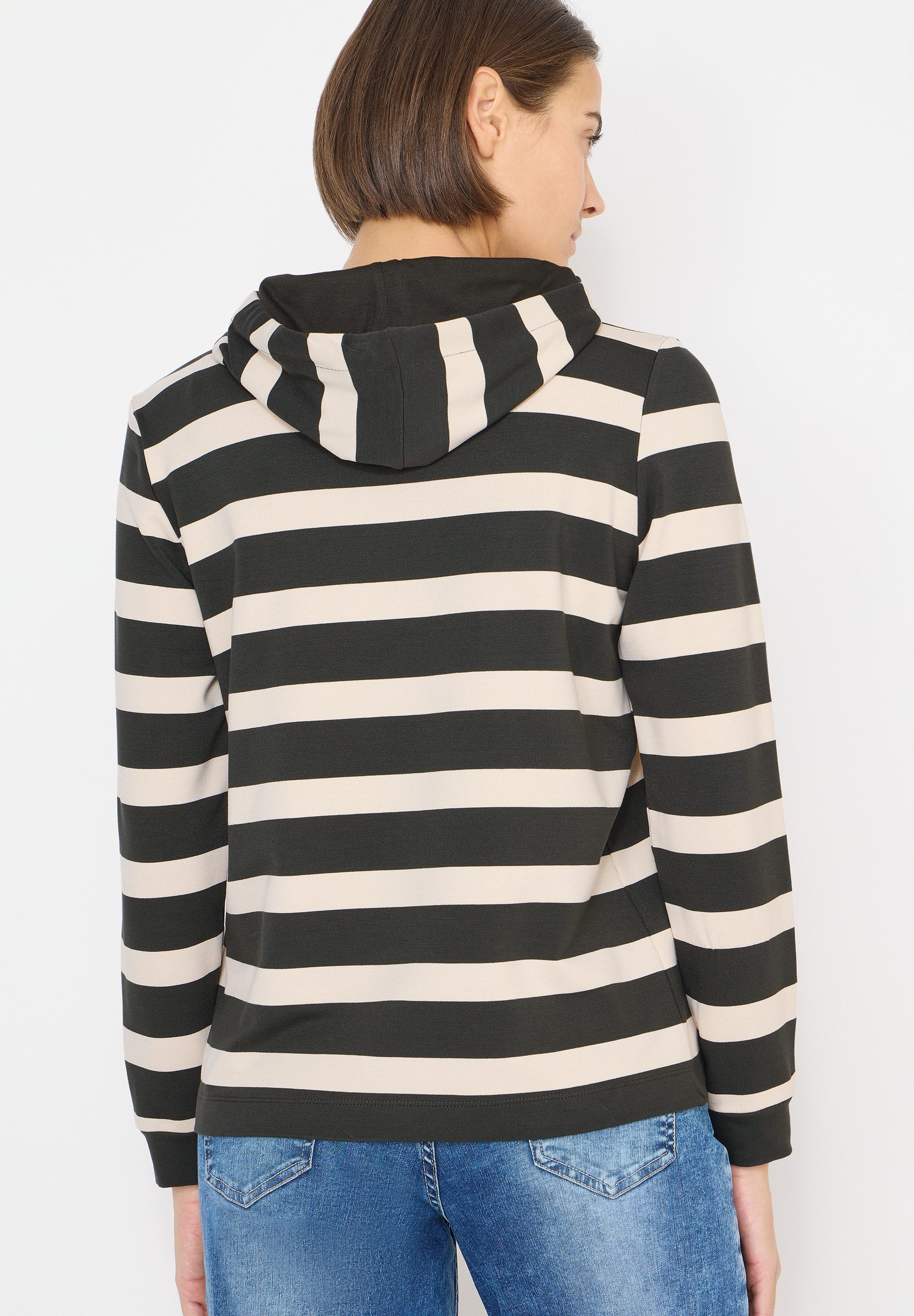 CECIL Kapuzensweatshirt im Streifen-Design