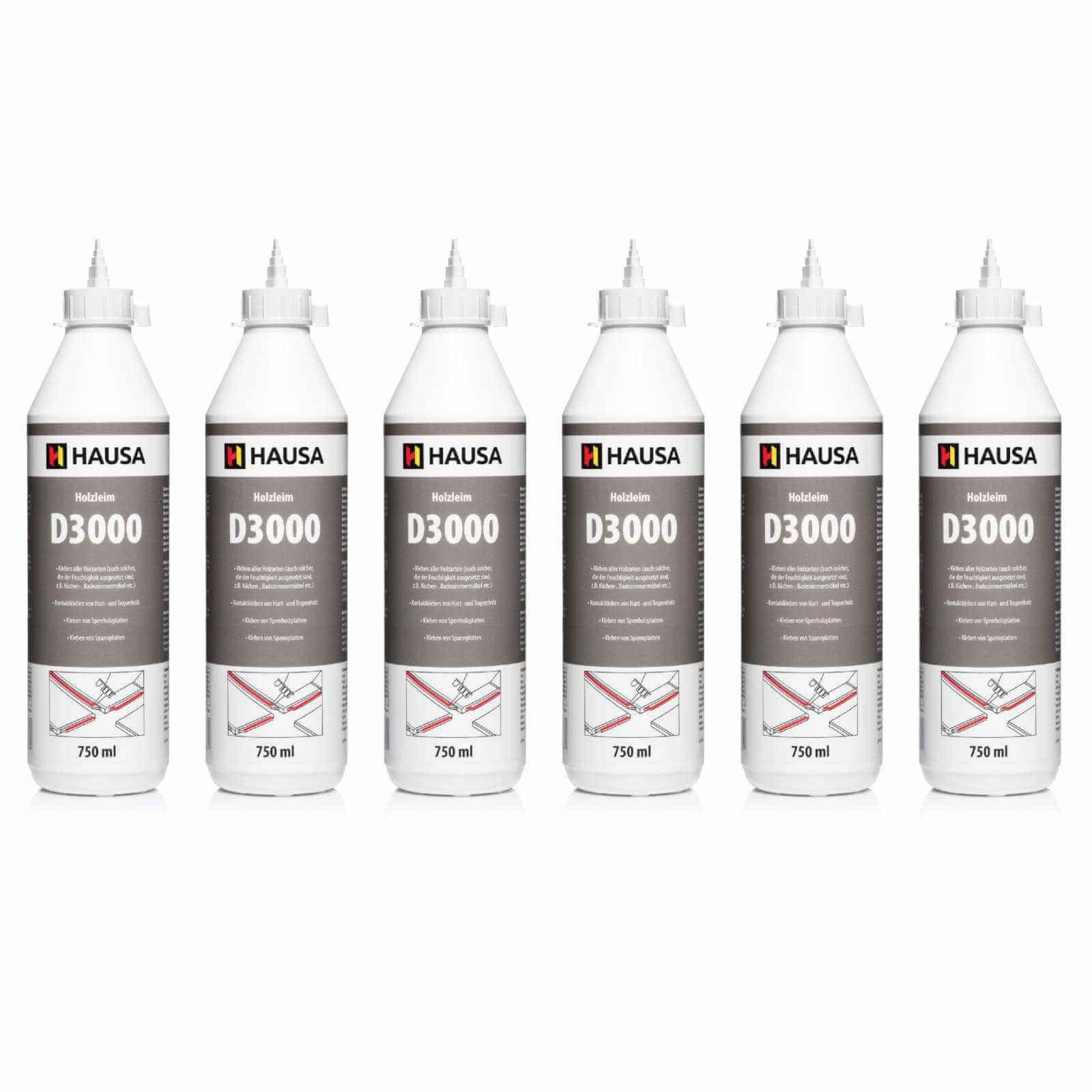 Hausa Montagekleber Holzleim D3, (6 x günstig online kaufen