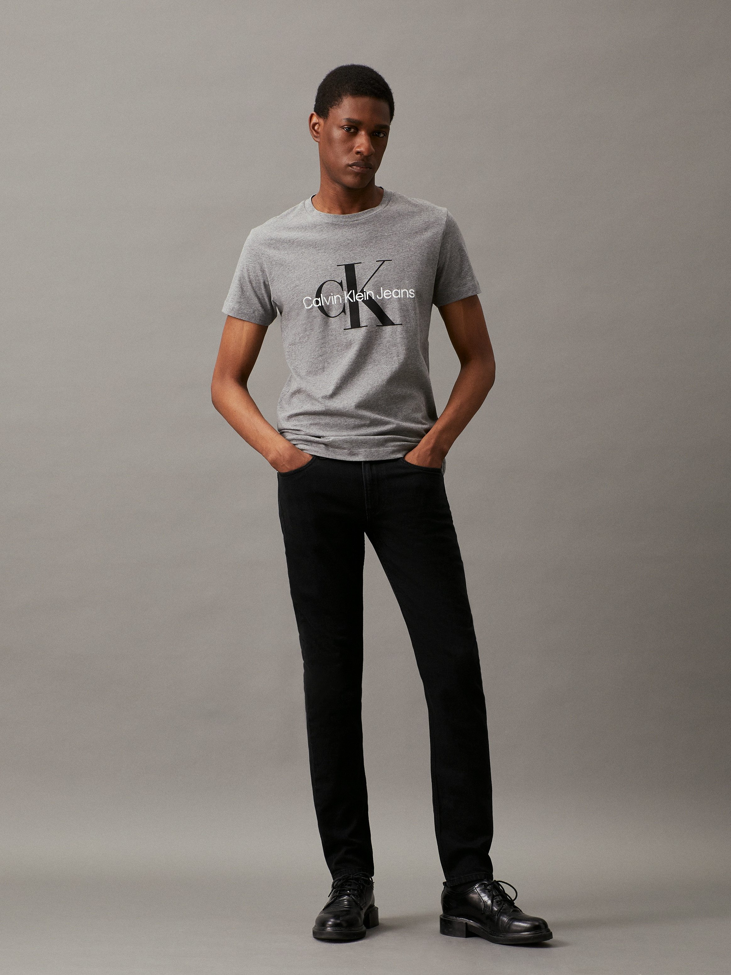 Calvin Klein Jeans Slim-fit-Jeans SLIM TAPER mit Markenlabel