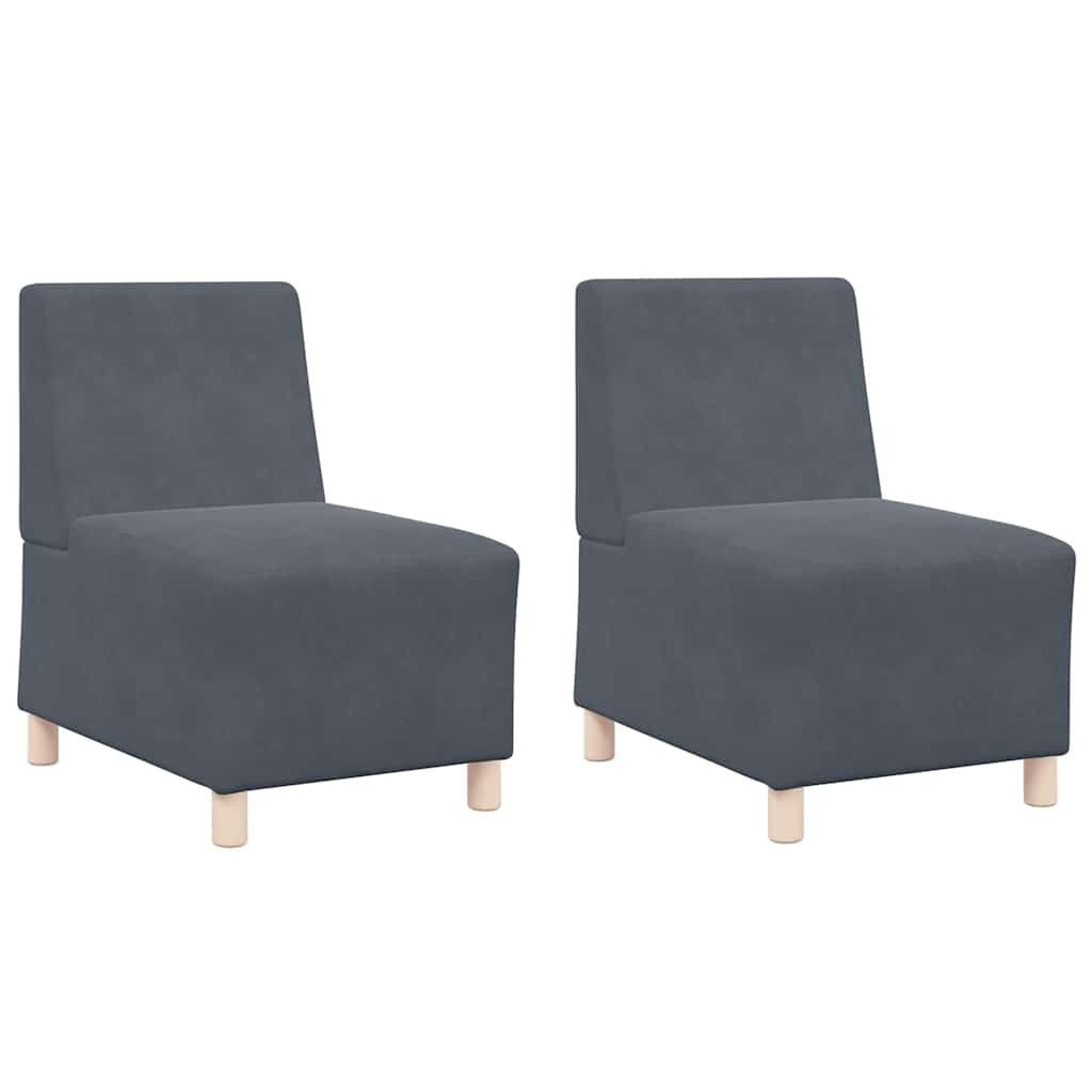 vidaXL Sofa Modulares Armfreies Sofa 2 günstig online kaufen