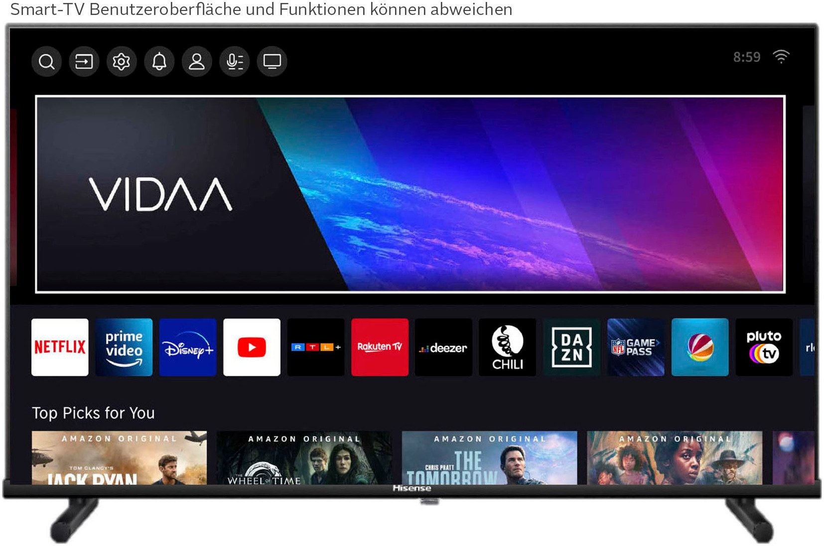 Hisense 40A5NQ LED-Fernseher (100 cm/40 Zoll, schwarz ! RABATT: 16.41%