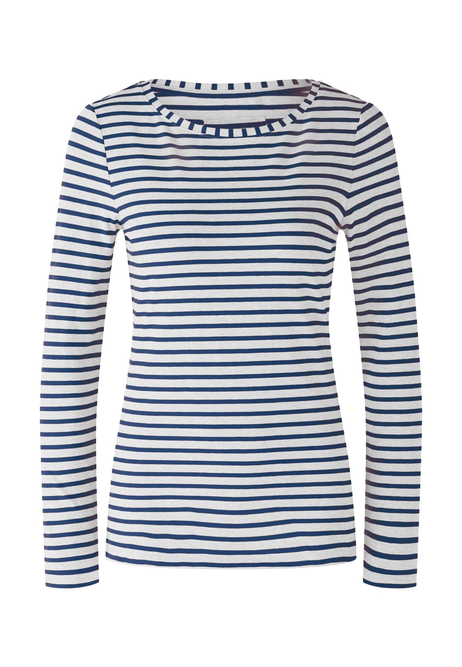 Oui Langarmshirt SUMIKO Langarmshirt elastische Cotton-Modalmischung günstig online kaufen
