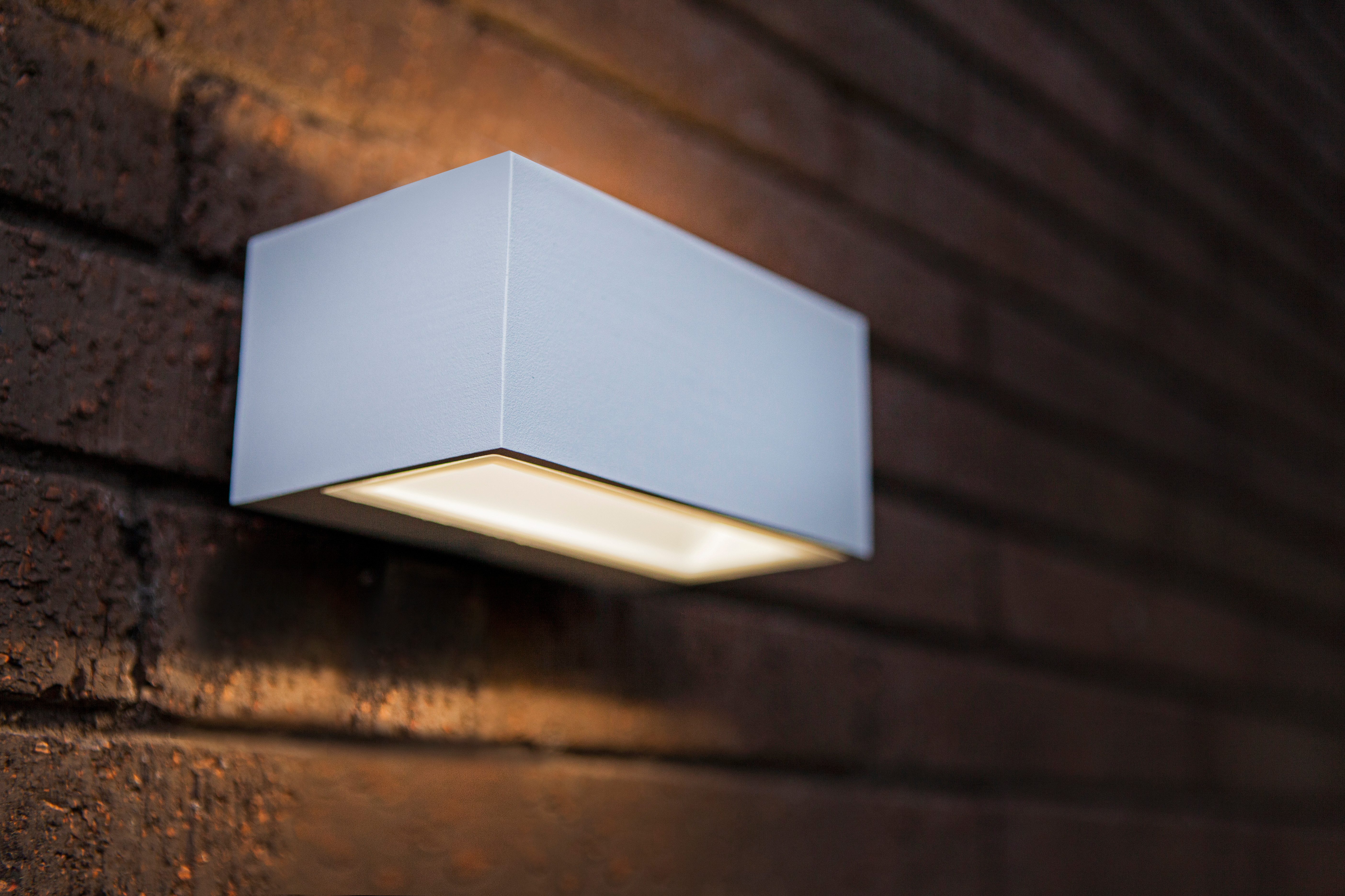 LUTEC LED Außen-Wandleuchte LED-Aussenwandleuchte GEMINI, LED fest integriert, Neutralweiß, Up- & Downlight