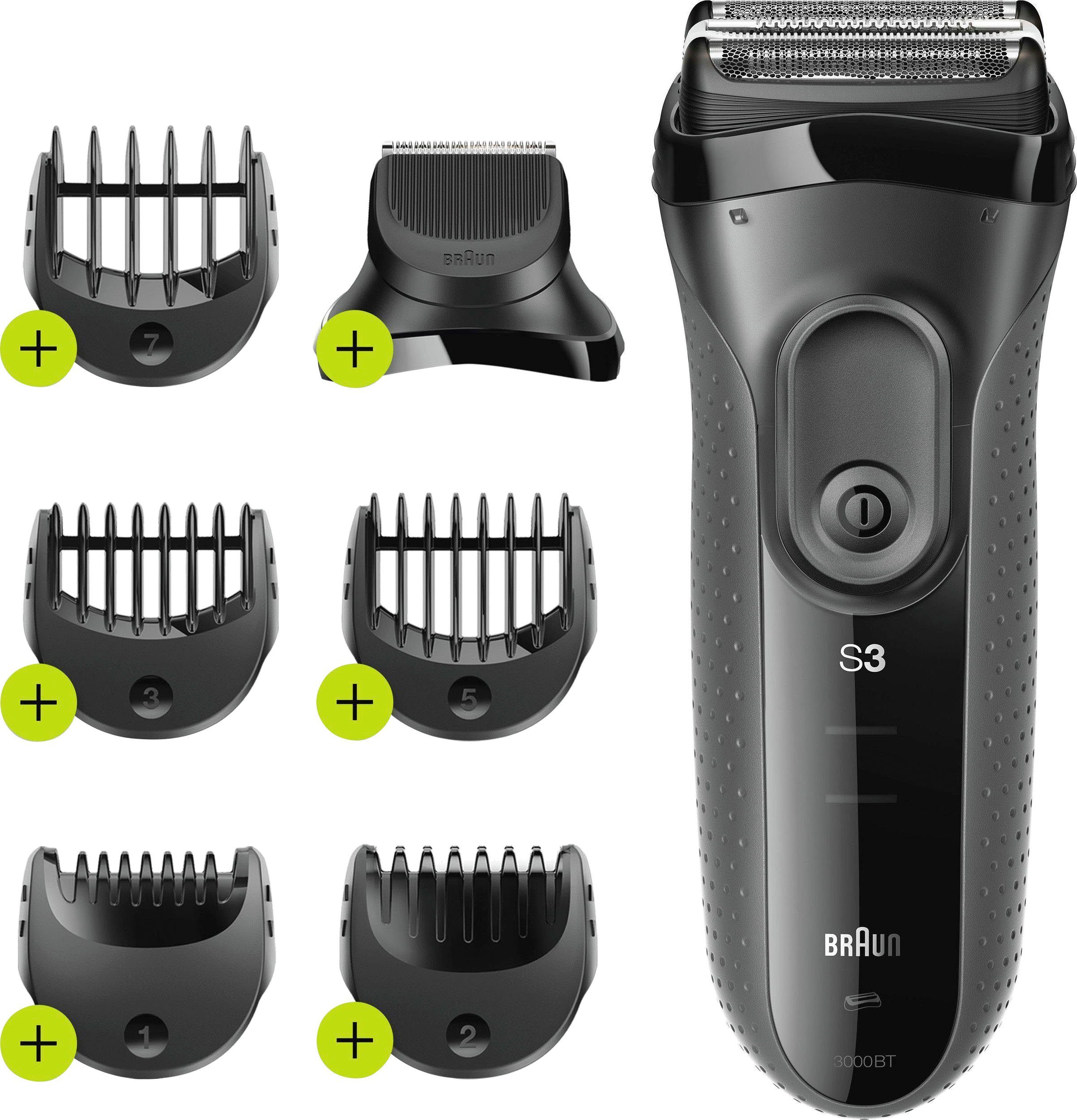 3 Shave&Style Braun Elektrorasierer 3000BT, Wet&Dry Series