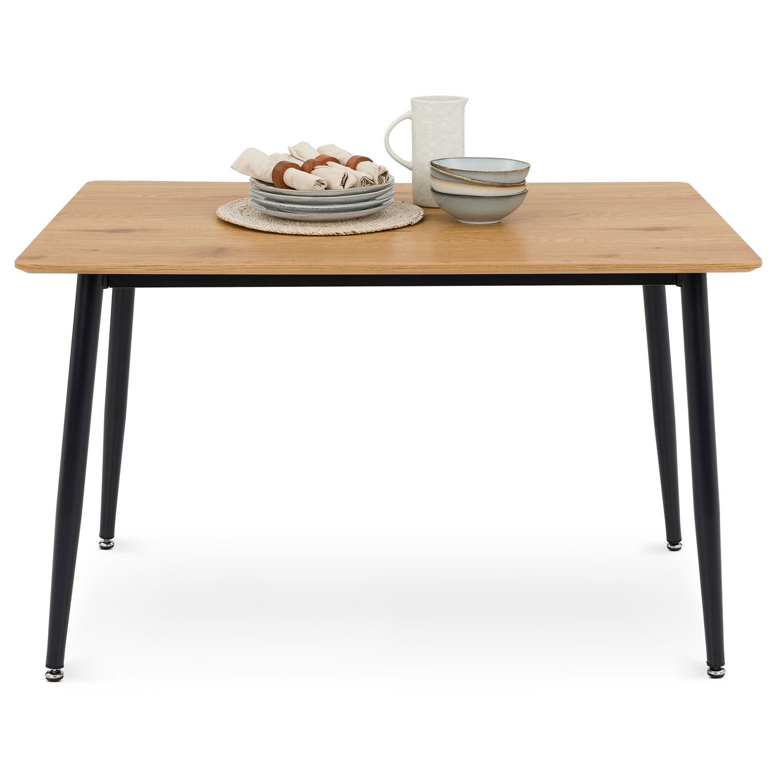 IDIMEX Esstisch NORA, Esszimmertisch 120x80 cm mit schwarzem Metallgestell günstig online kaufen