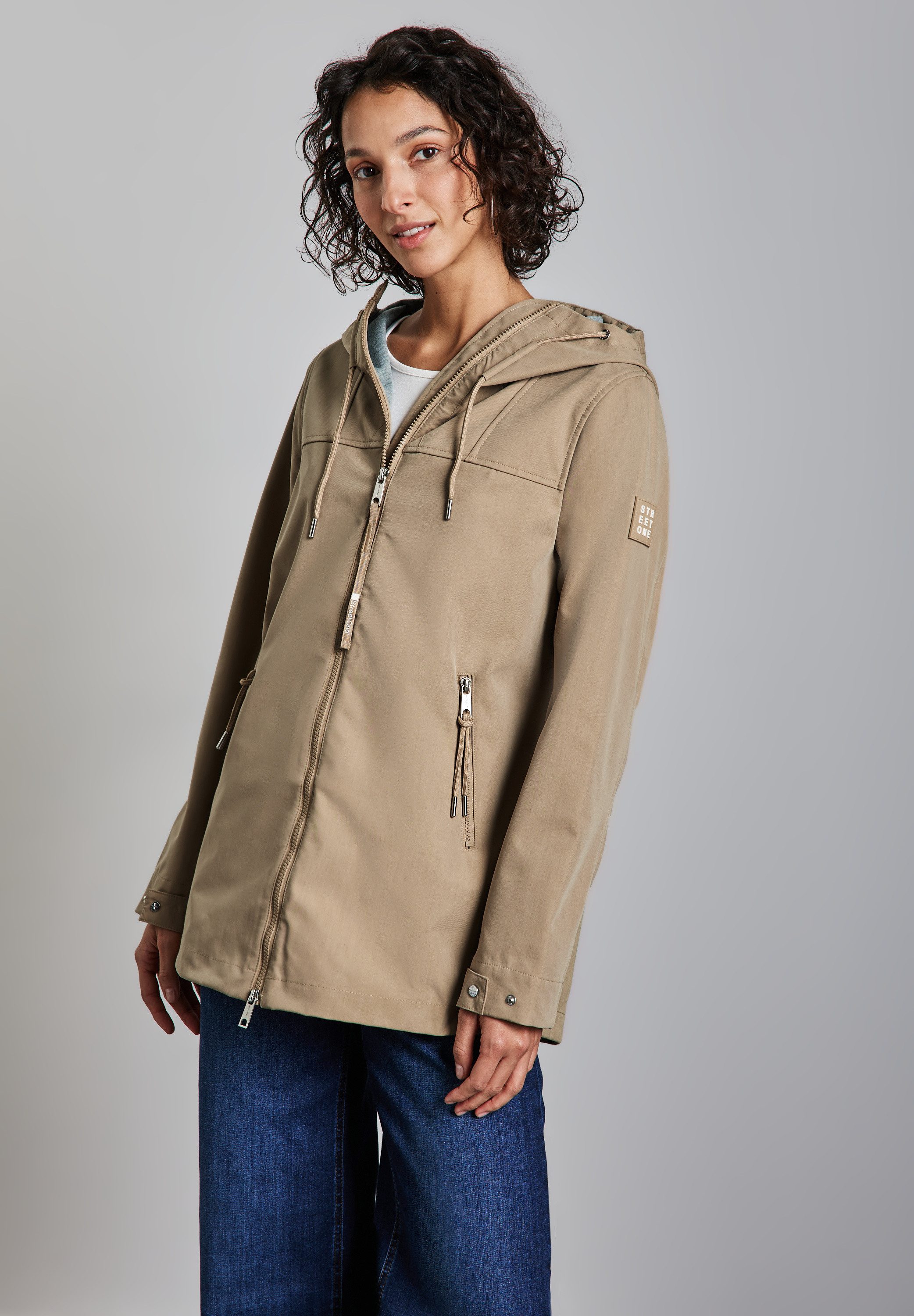 STREET ONE Kurzjacke mit Kapuze mit günstig online kaufen