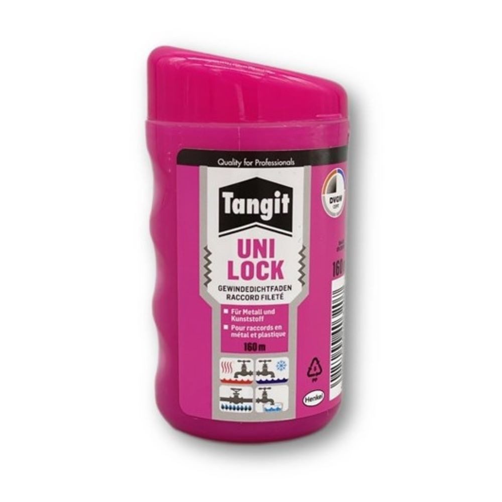 Tangit Dichtungsband Tangit Uni-Lock Gewindedichtfaden 160m Dose Gewindeabdichtung, (1-St)