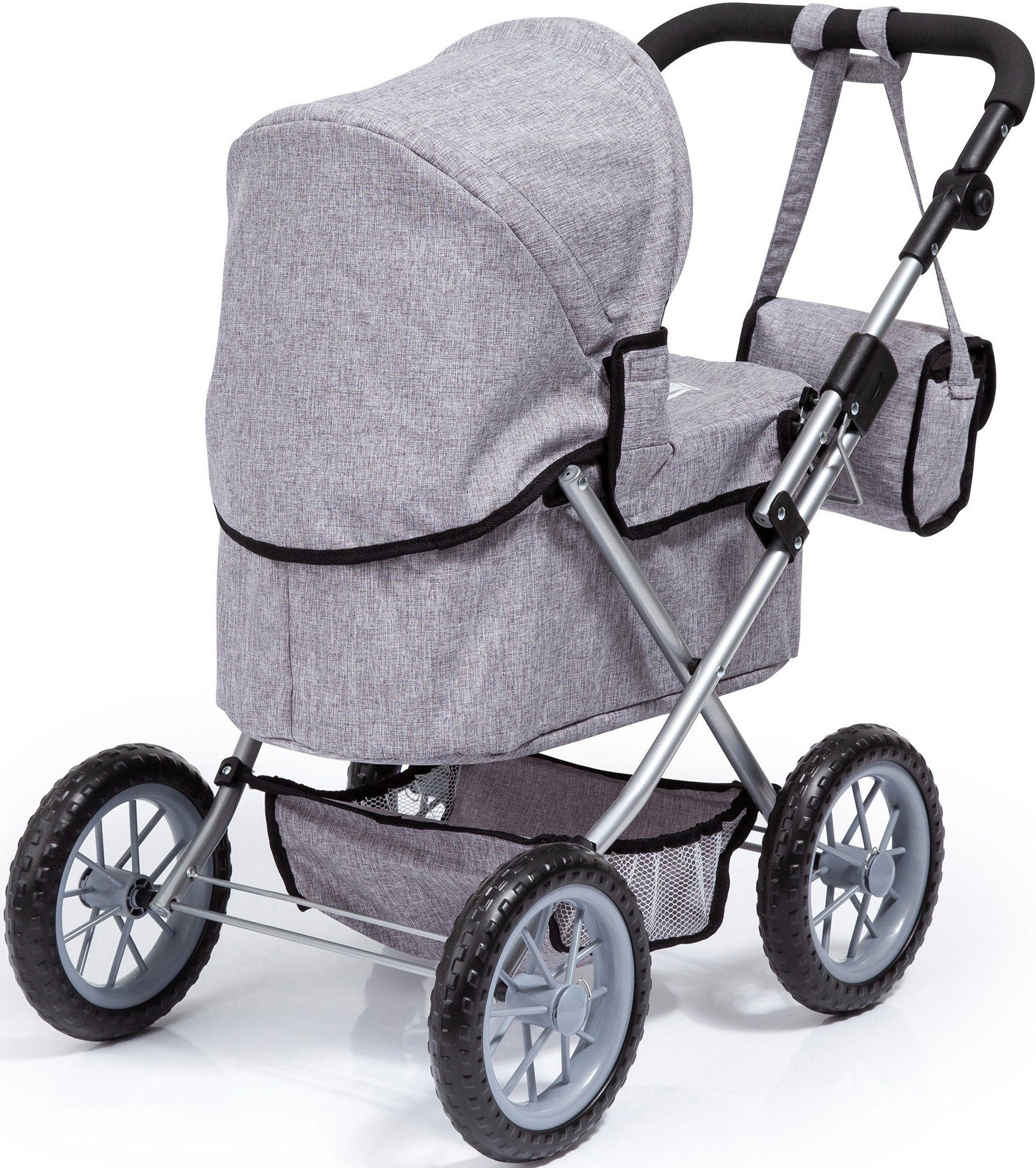 Bayer Puppenwagen Trendy, grau, mit Wickeltasche günstig online kaufen
